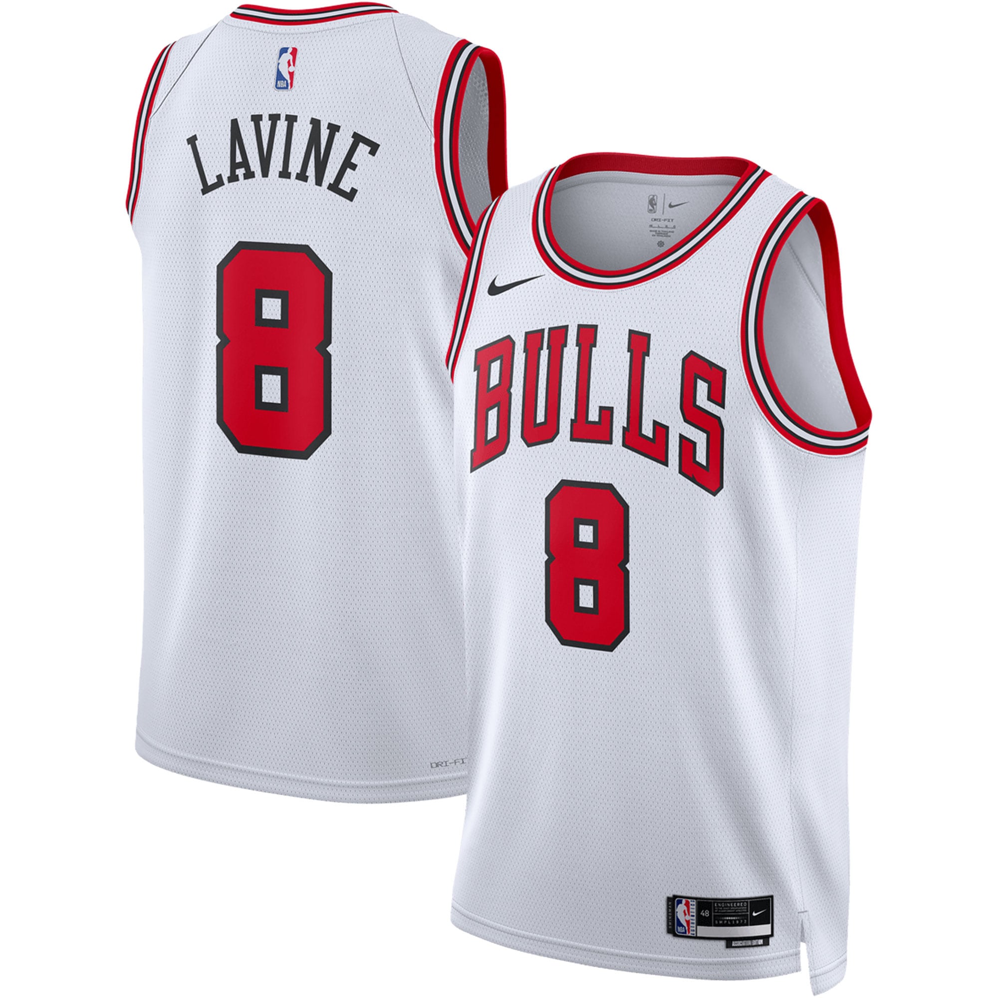 Zach LaVine Chicago Bulls Nike Unisex Swingman Jersey - Association Edition - White - PersonalJerseys
