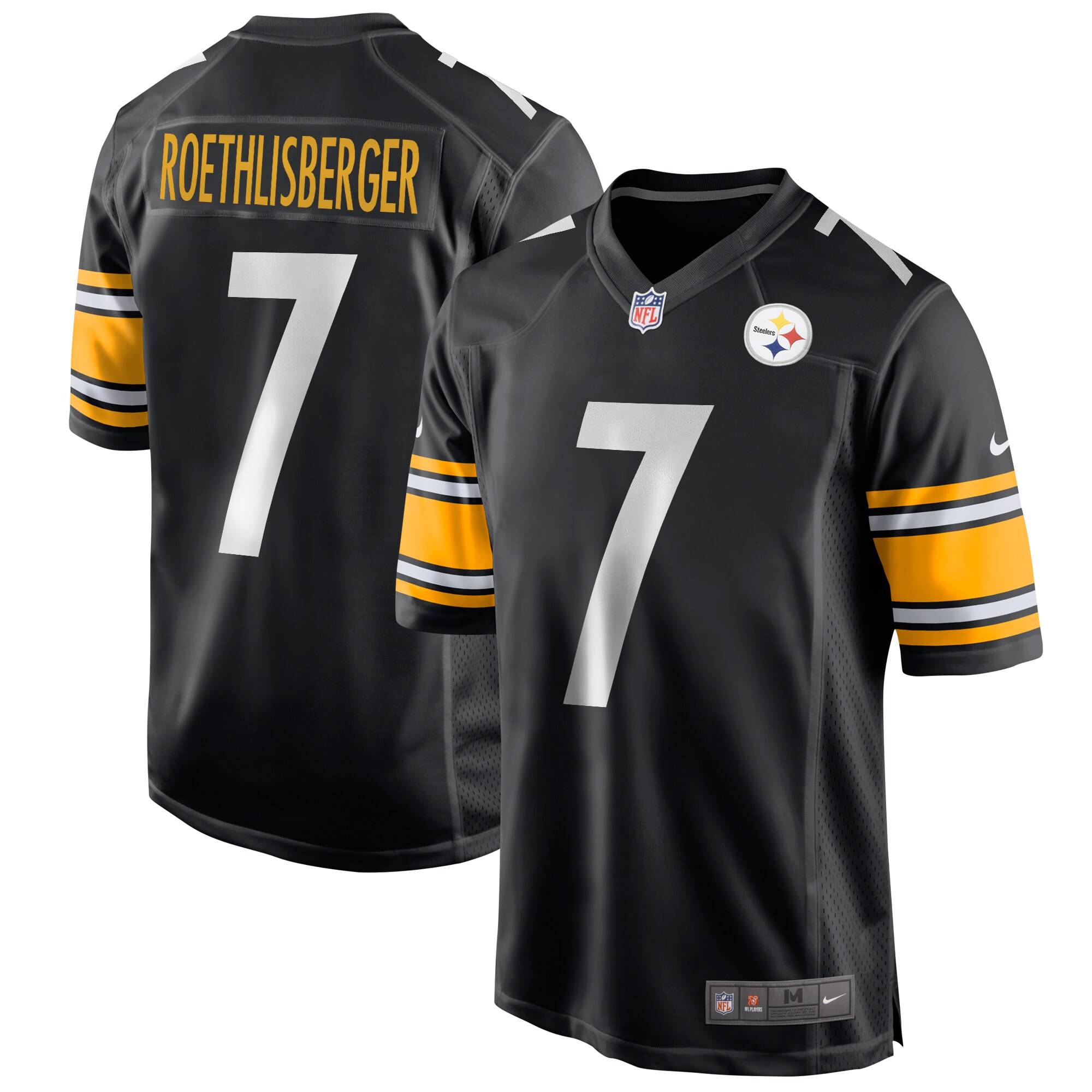 Ben Roethlisberger Pittsburgh Steelers Nike Team Game Jersey - Black - PersonalJerseys