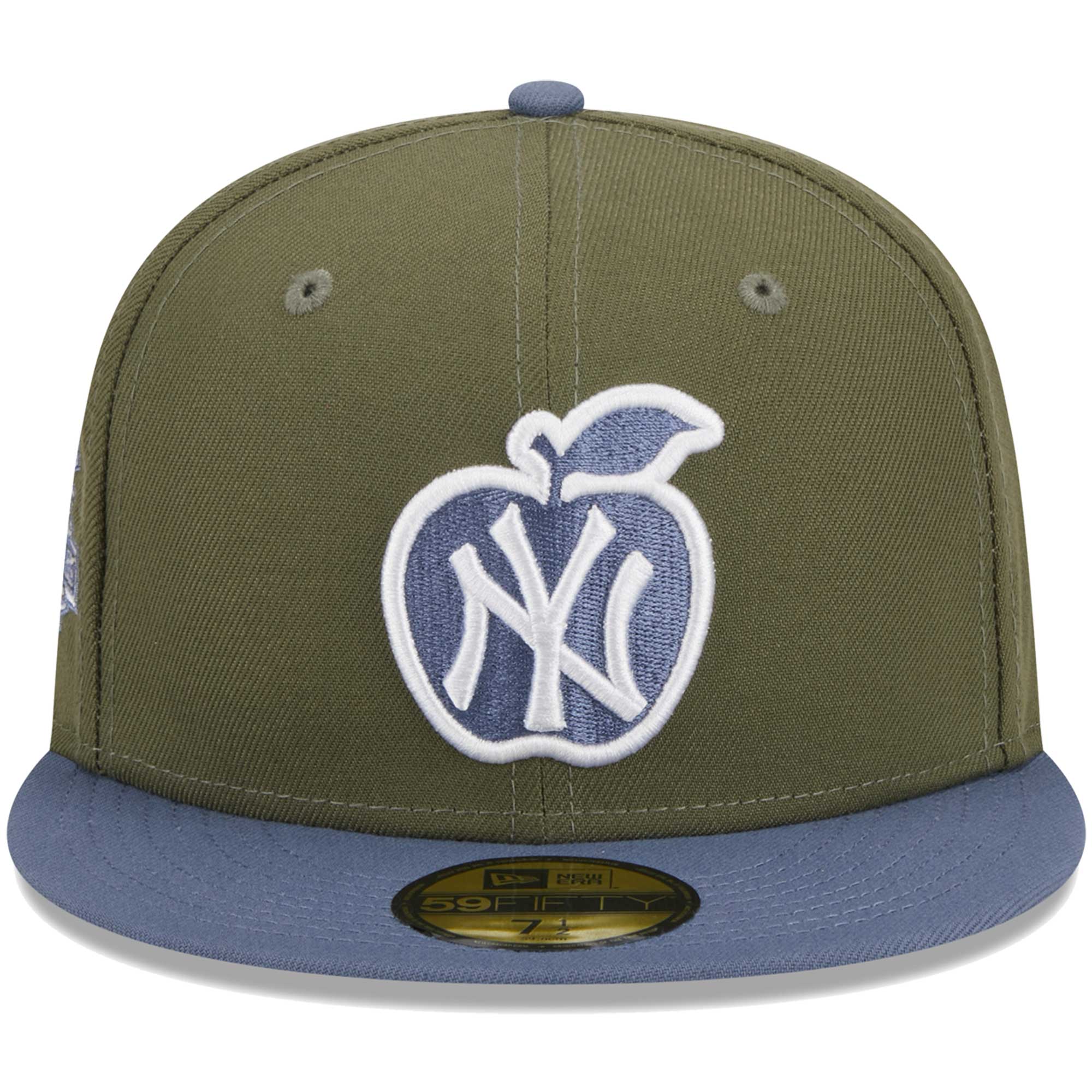 New York Yankees New Era 59FIFTY Fitted Hat - Olive/Blue - PersonalJerseys