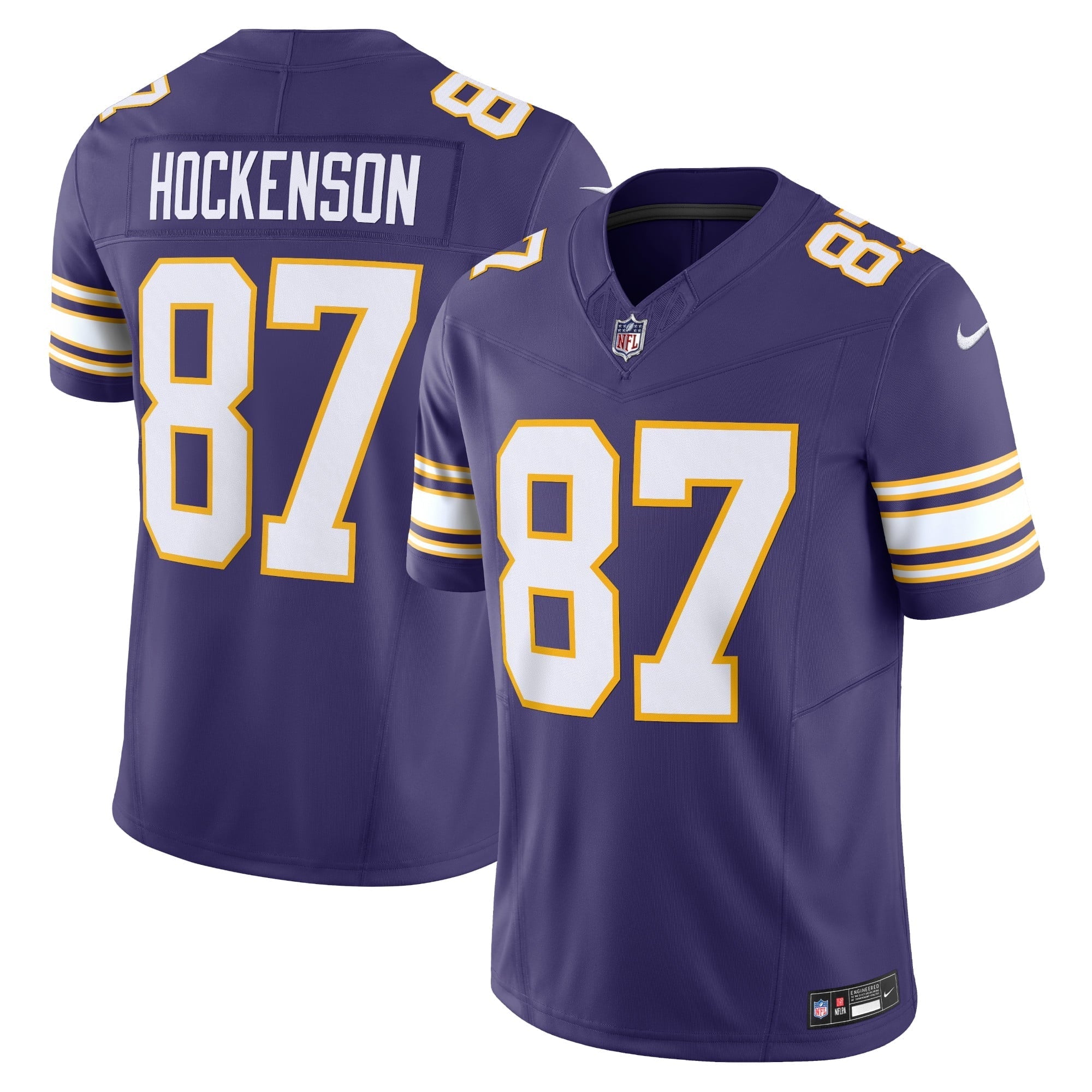 Men's Nike T.J. Hockenson Purple Minnesota Vikings Classic Vapor F.U.S.E. Limited Jersey - PersonalJerseys