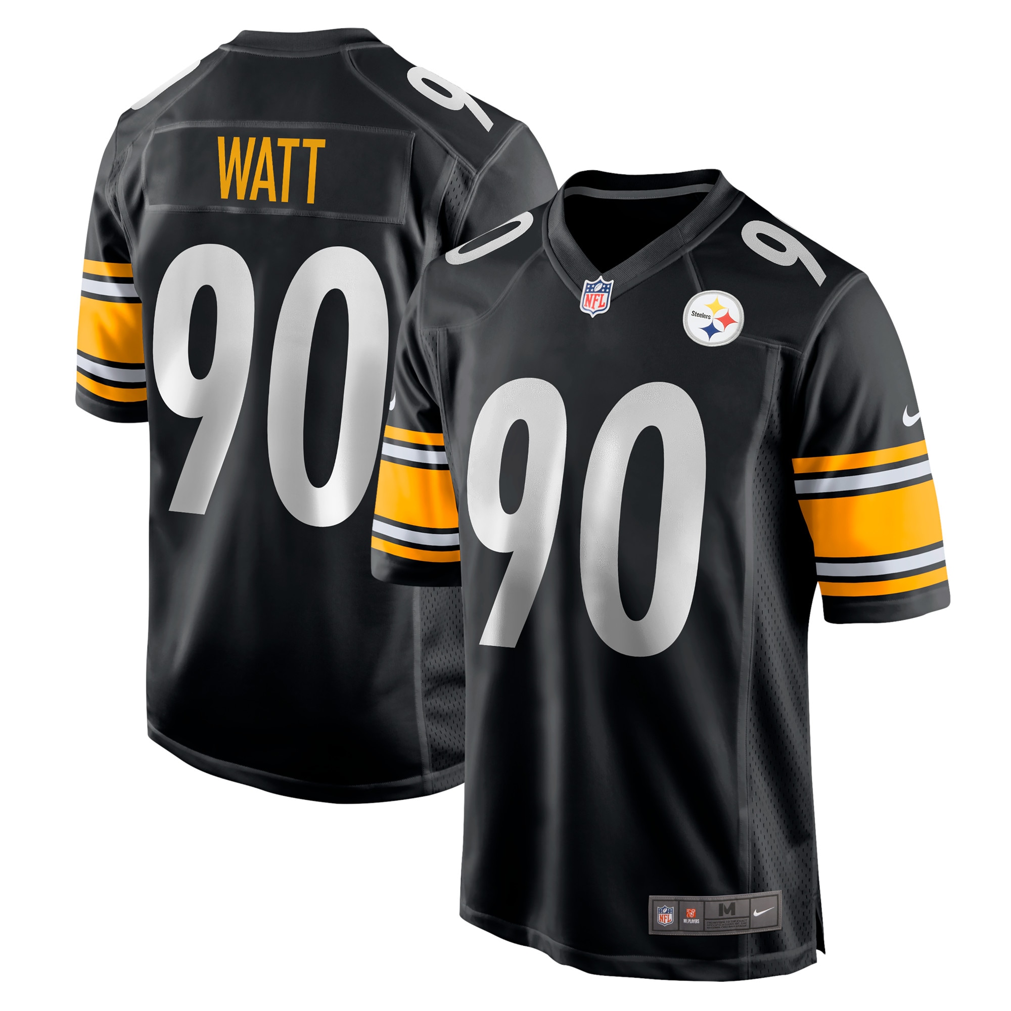 T.J. Watt Pittsburgh Steelers Nike Game Team Jersey - Black - PersonalJerseys