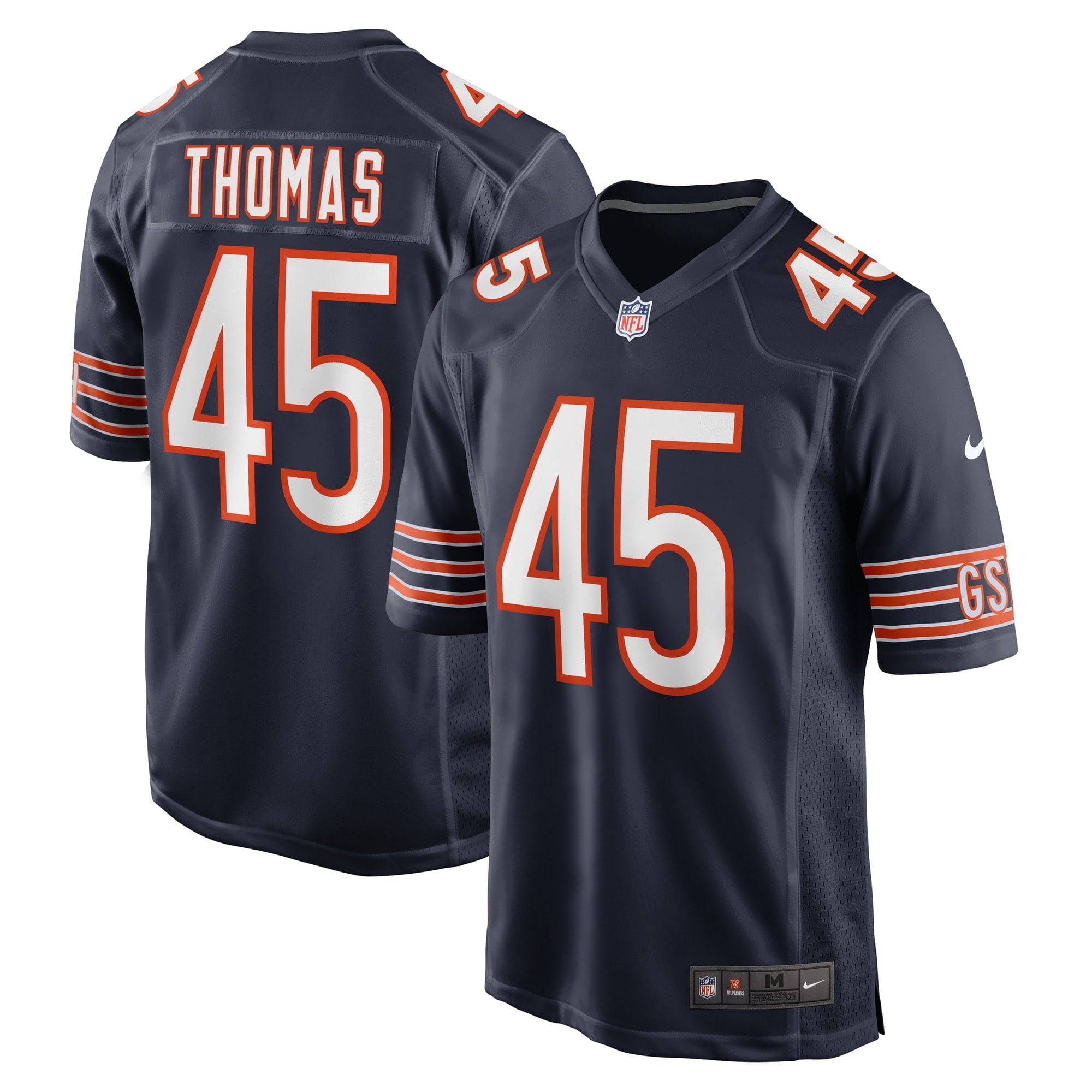 Men's Nike Joe Thomas Navy Chicago Bears Game Player Jersey - PersonalJerseys