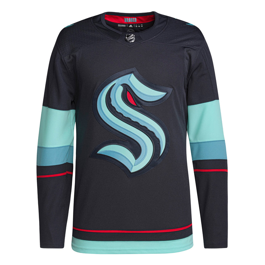 Men's Seattle Kraken adidas Navy Home Authentic Primegreen Jersey - PersonalJerseys
