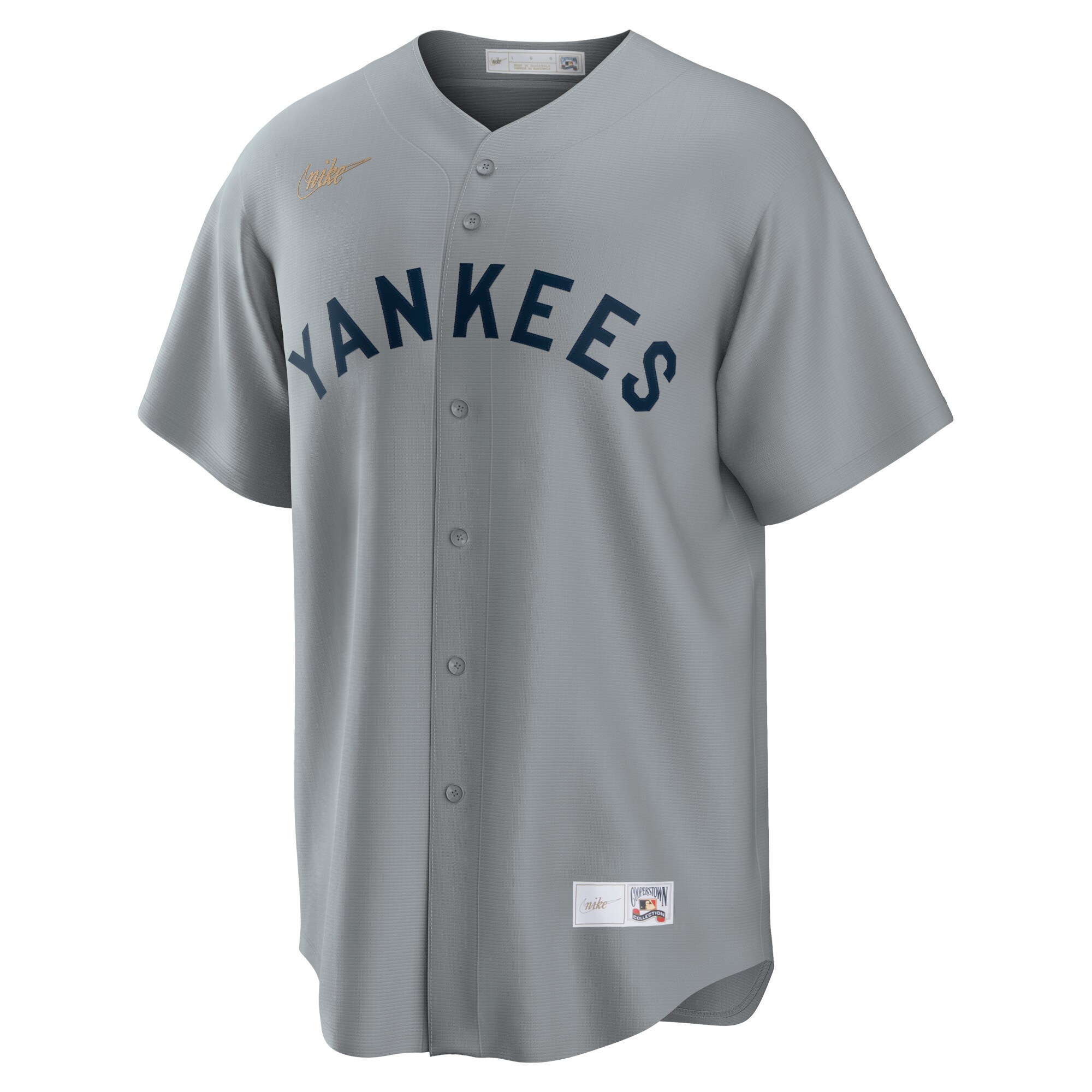 Mickey Mantle New York Yankees Nike Road Cooperstown Collection Player Jersey - Gray - PersonalJerseys