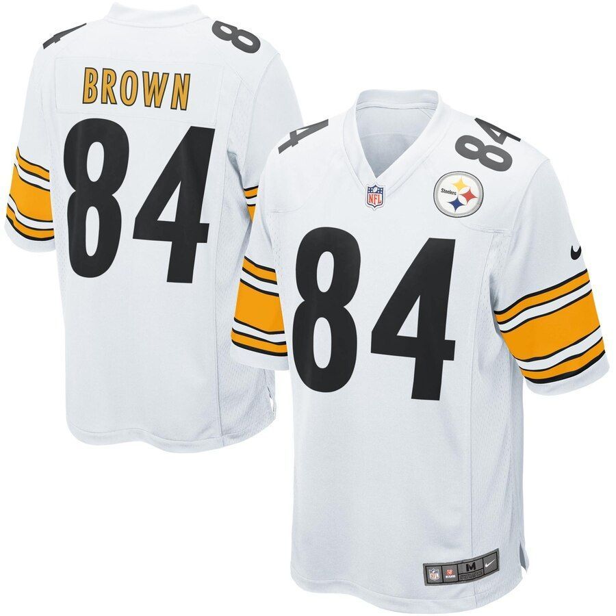Antonio Brown Pittsburgh Steelers Game Jersey - White - Friend Lounge Store - Shop for All Things Jerseys Sports - PersonalJerseys