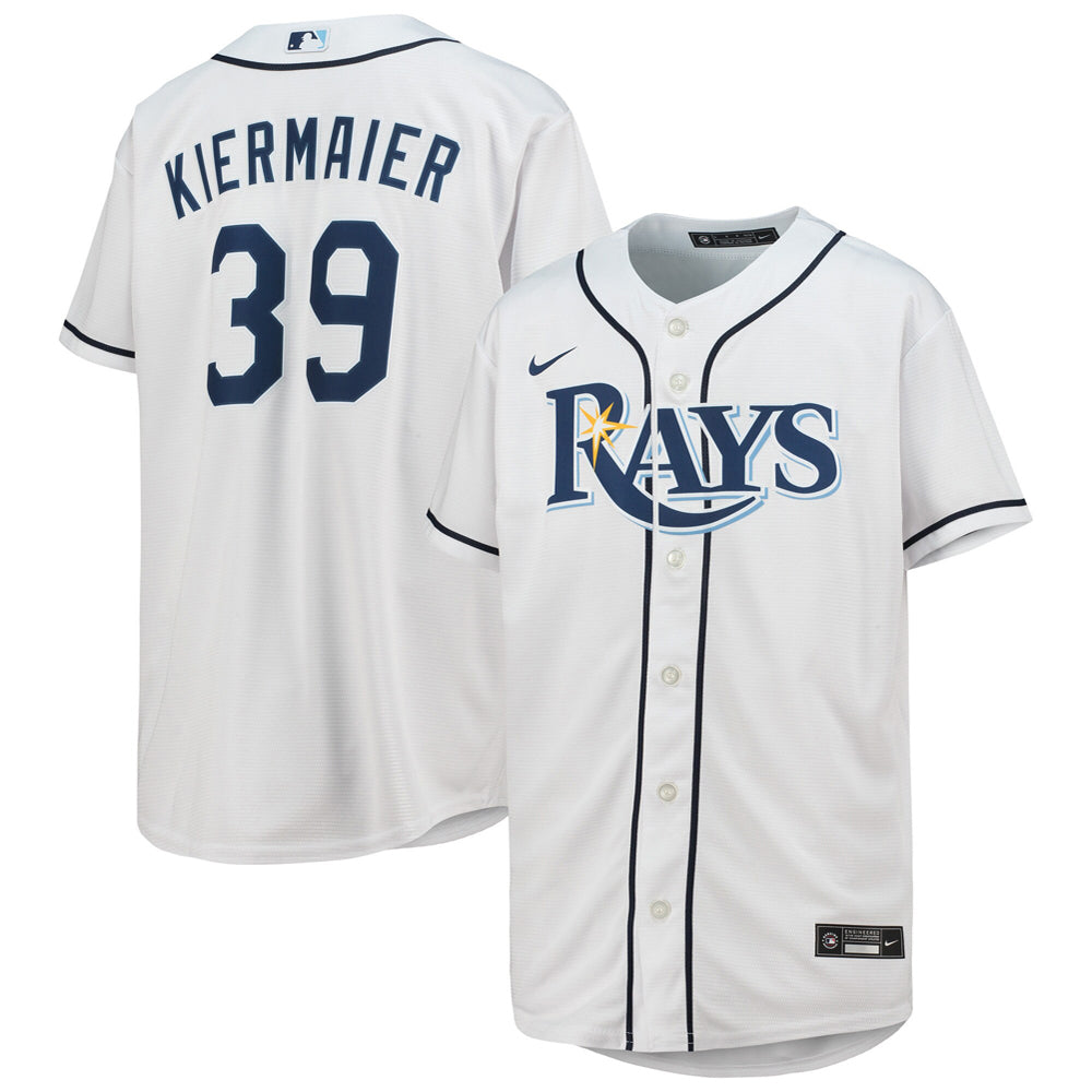 Youth Tampa Bay Rays Kevin Kiermaier Home Player Jersey - White - PersonalJerseys