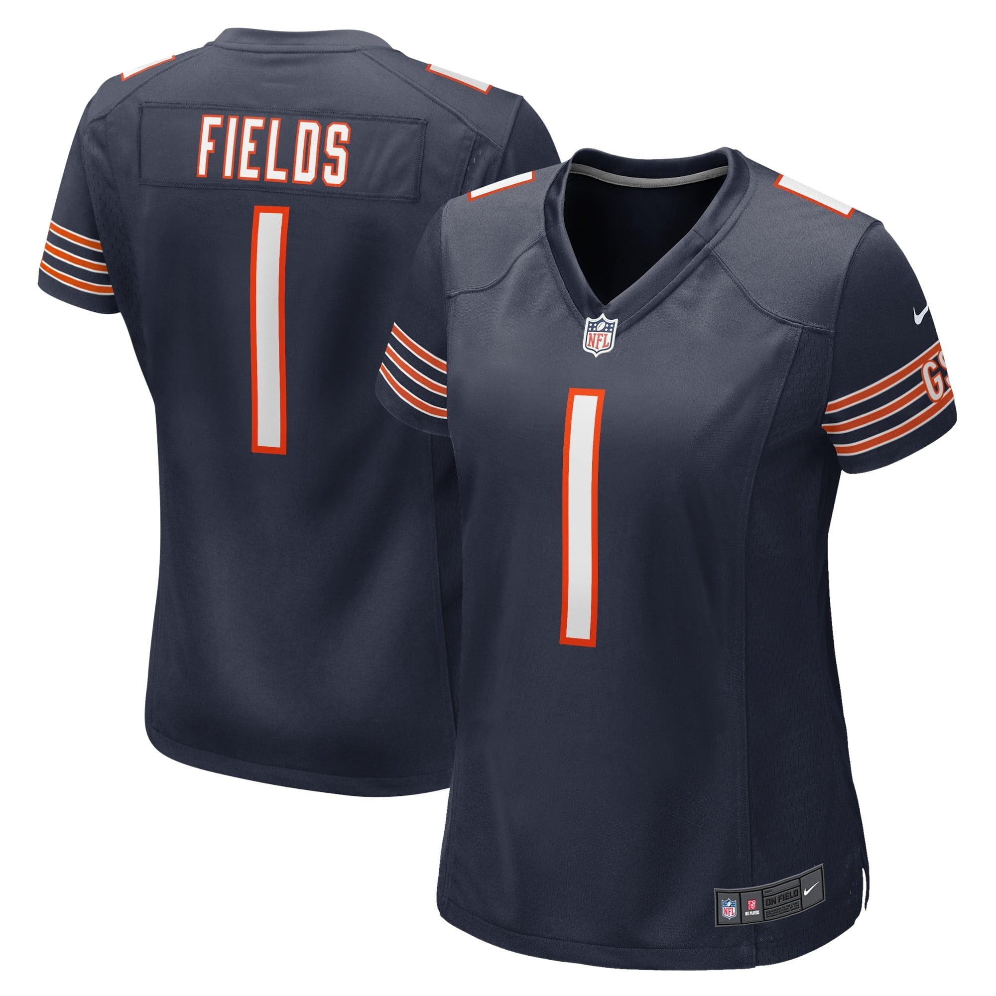 Women's Nike Justin Fields Navy Chicago Bears Player Game Jersey - PersonalJerseys