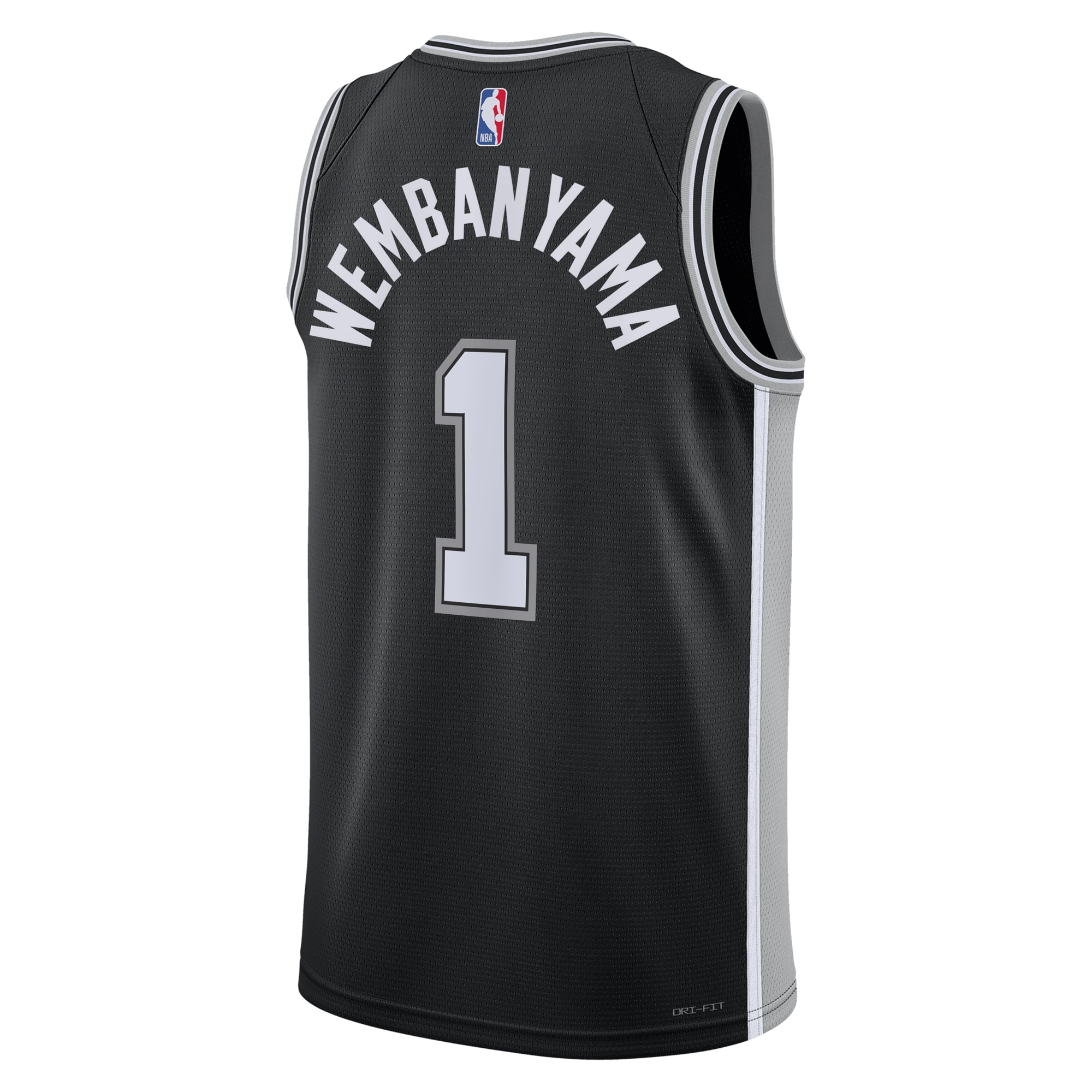 Victor Wembanyama San Antonio Spurs Nike Unisex 2023 NBA Draft First Round Pick Swingman Jersey - Icon Edition - Black - PersonalJerseys