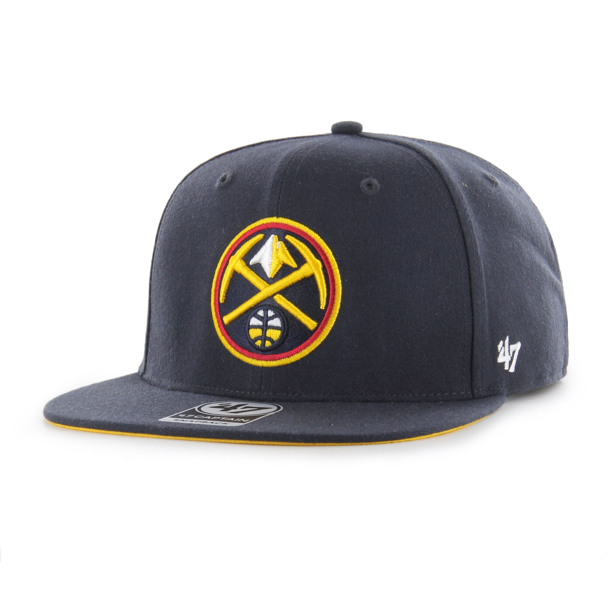 Denver Nuggets '47 Sure Shot Captain Snapback Hat - Navy - PersonalJerseys