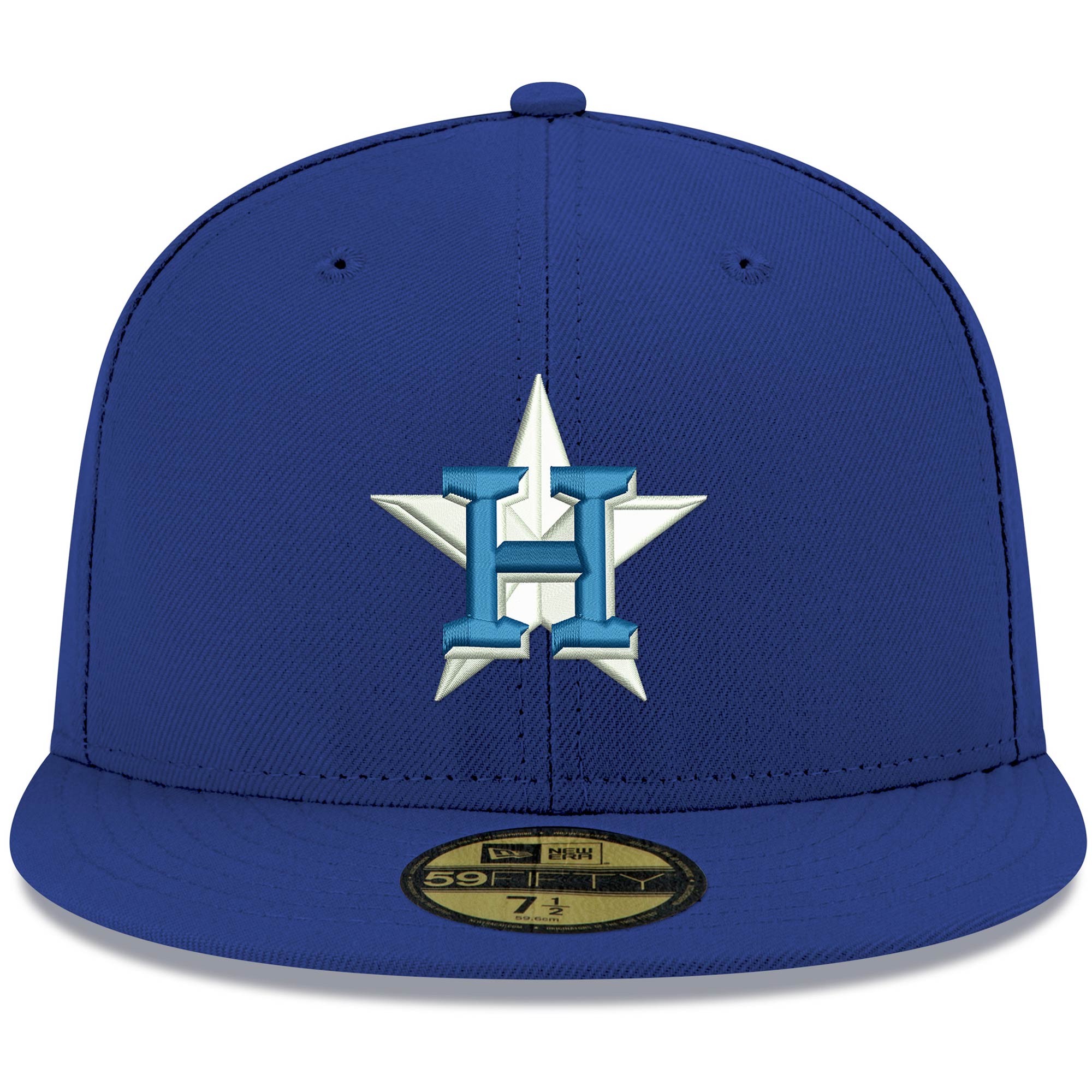 Houston Astros New Era White Logo 59FIFTY Fitted Hat - Royal - PersonalJerseys