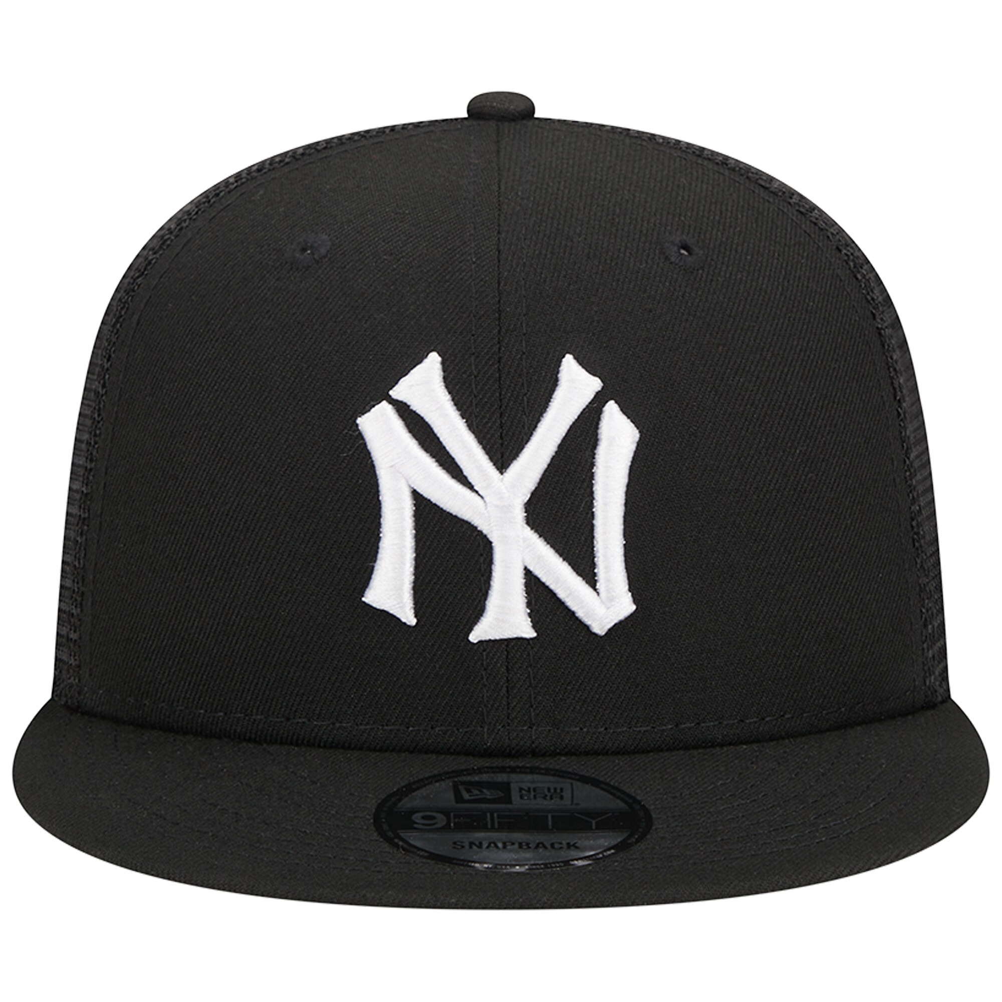 New York Yankees New Era Trucker 9FIFTY Snapback Hat - Black - PersonalJerseys