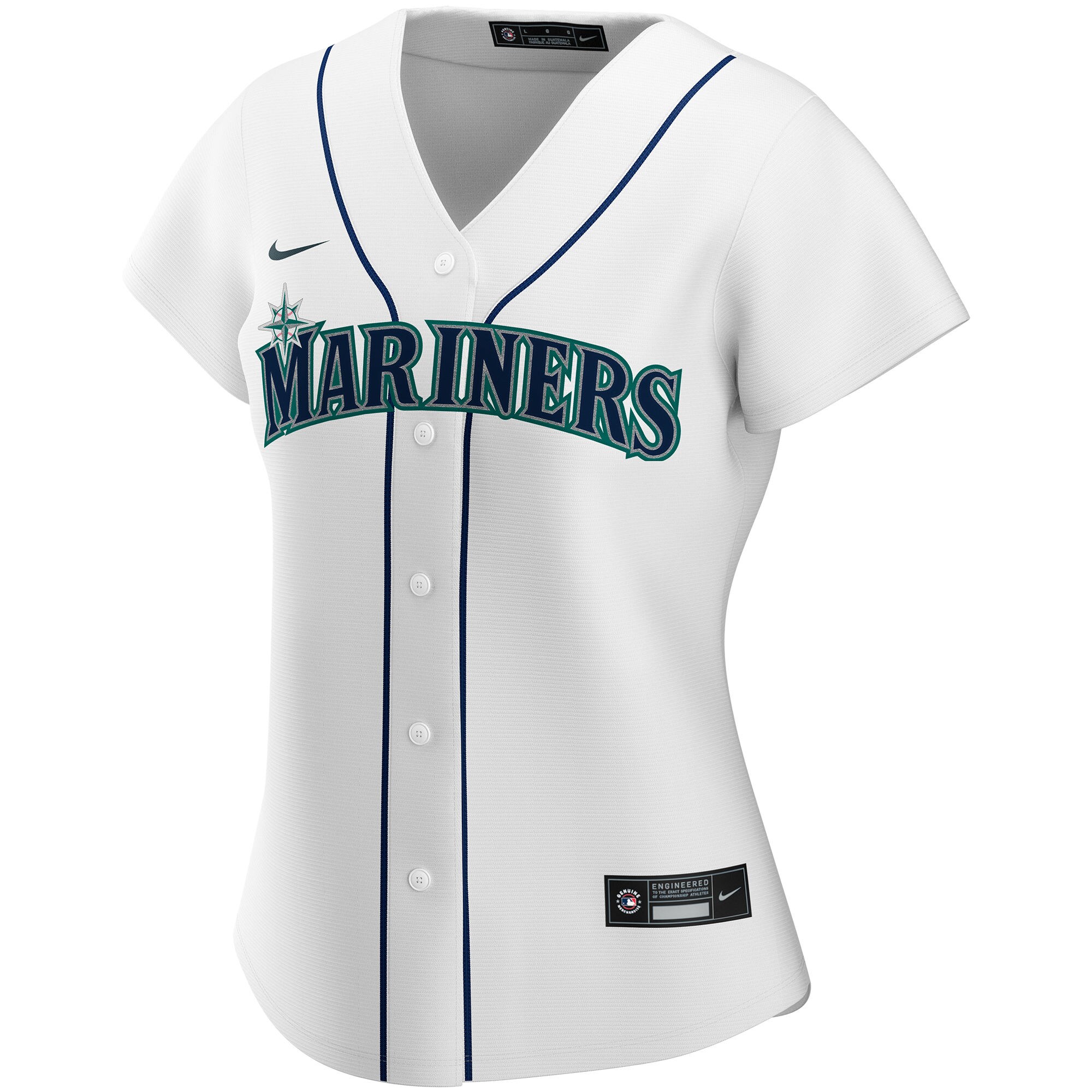 Seattle Mariners Nike Women's Home Replica Custom Jersey - White - PersonalJerseys