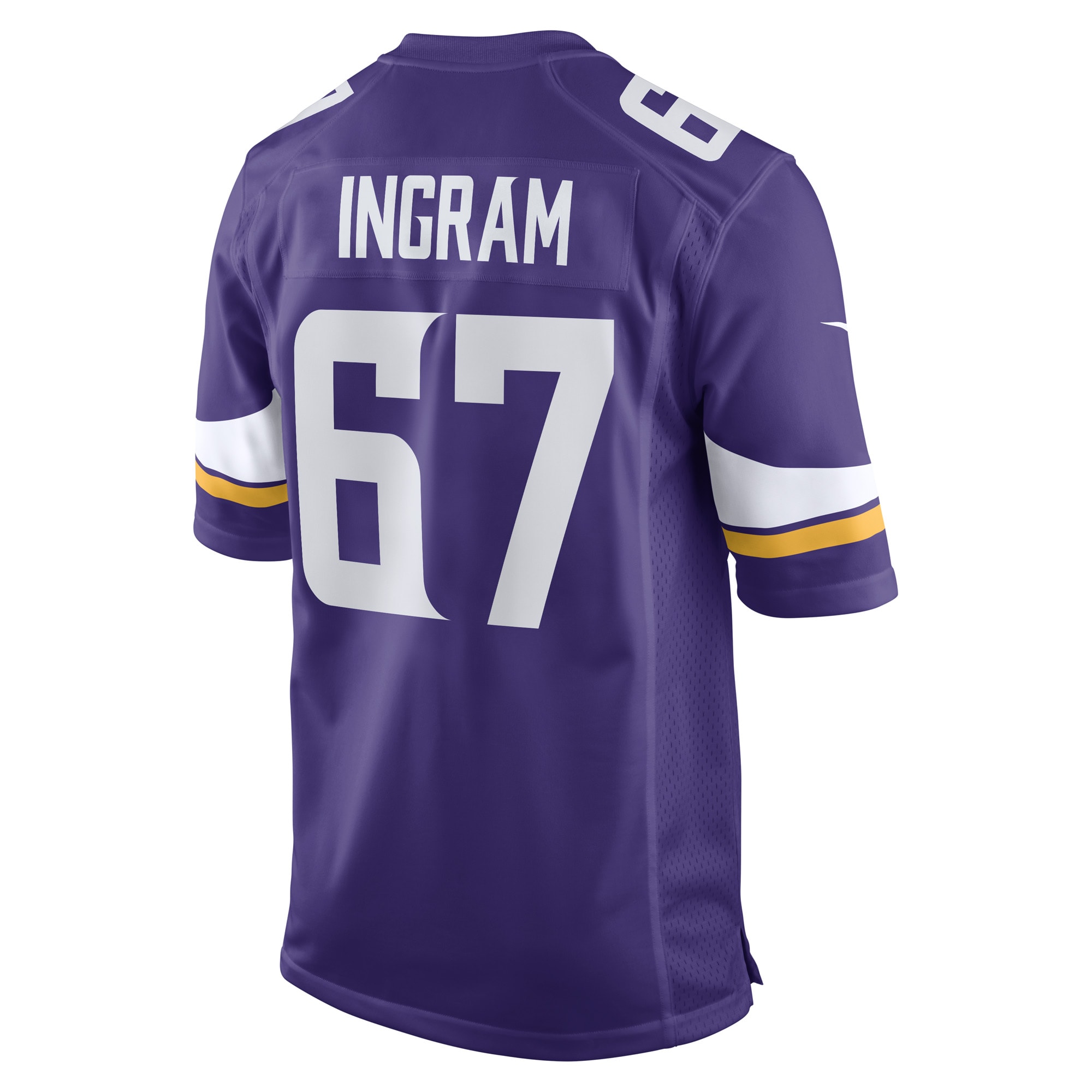 Ed Ingram Minnesota Vikings Nike Game Player Jersey - Purple - PersonalJerseys