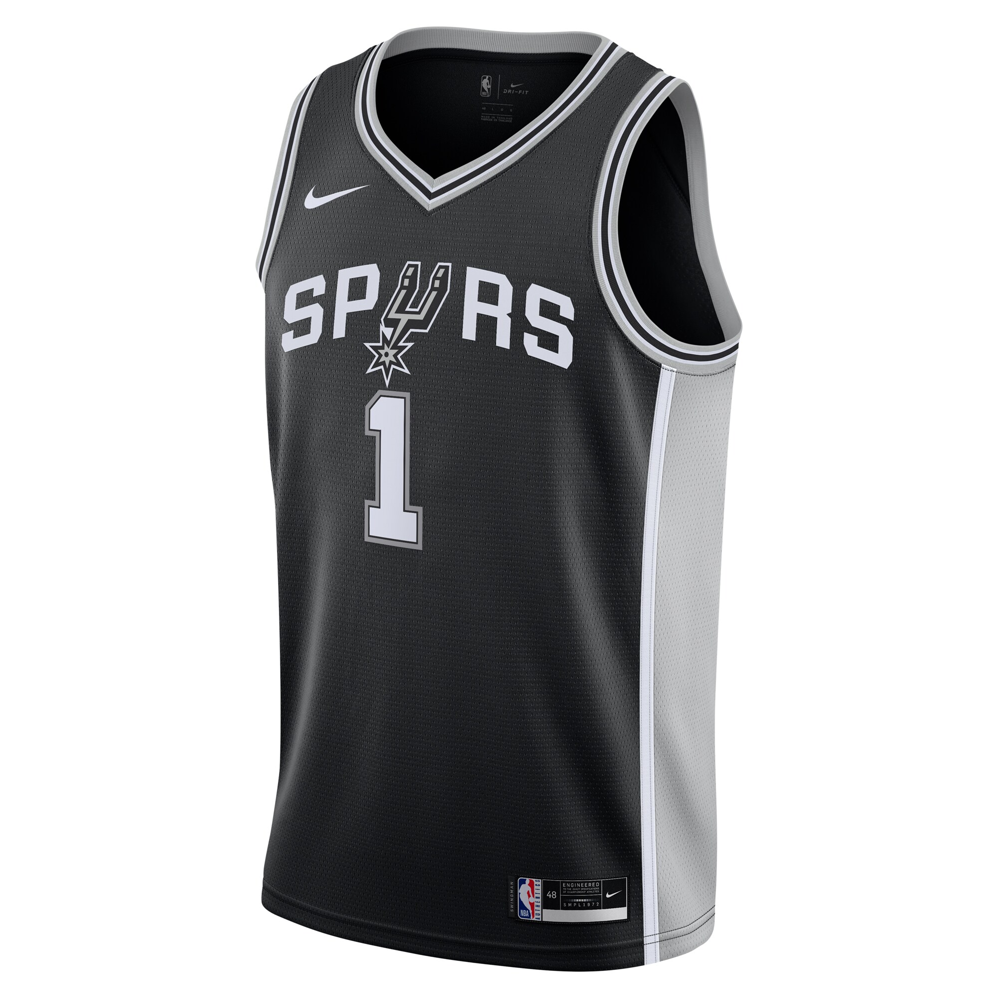 Victor Wembanyama San Antonio Spurs Nike Youth Swingman Jersey - Icon Edition - Black - PersonalJerseys