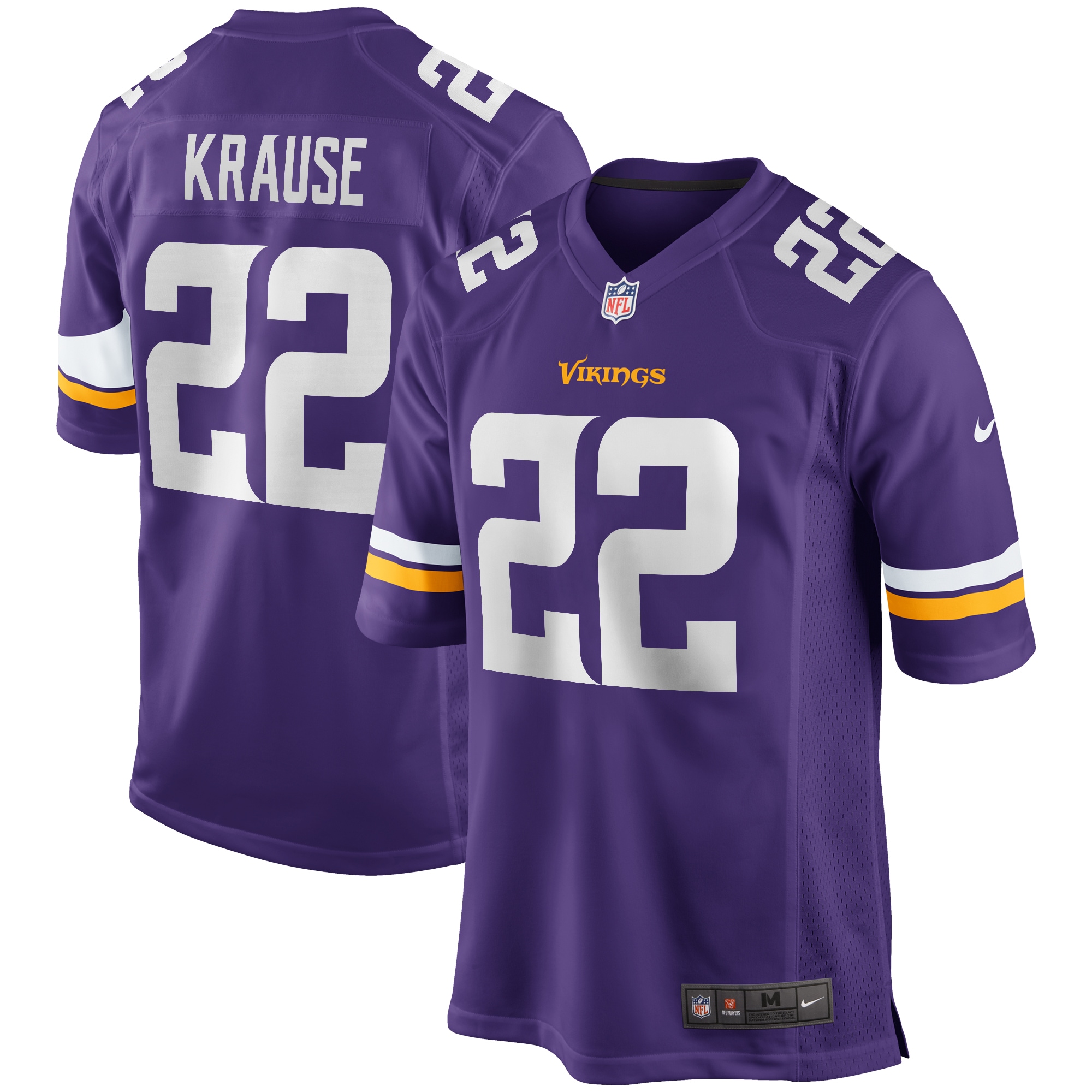 Minnesota Vikings Paul Krause Purple Game Retired Player Jersey for Youth Women Men - Friend Lounge Store - Shop for All Things Jerseys Sports - PersonalJerseys