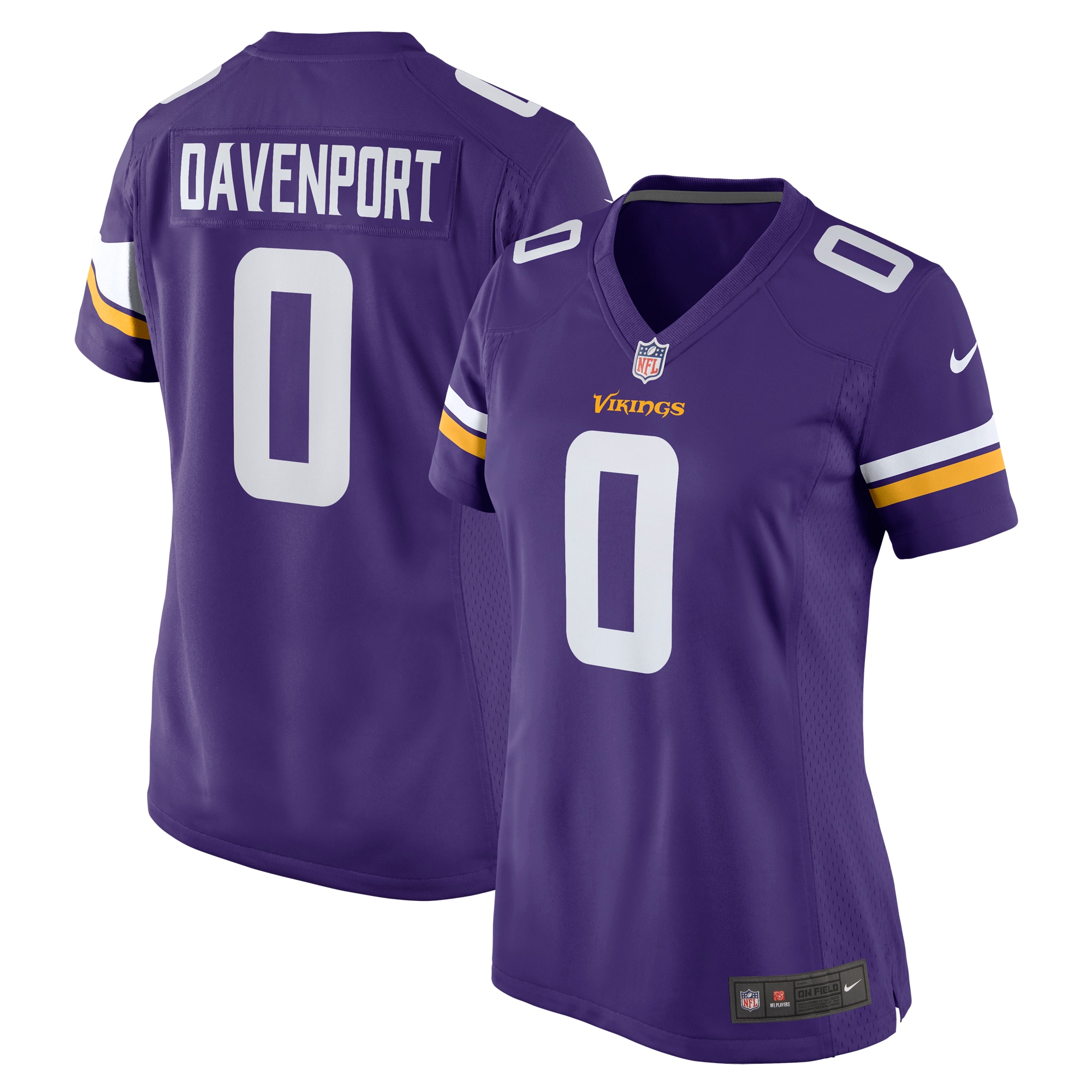 Marcus Davenport Minnesota Vikings Nike Women's Team Game Jersey - Purple - PersonalJerseys