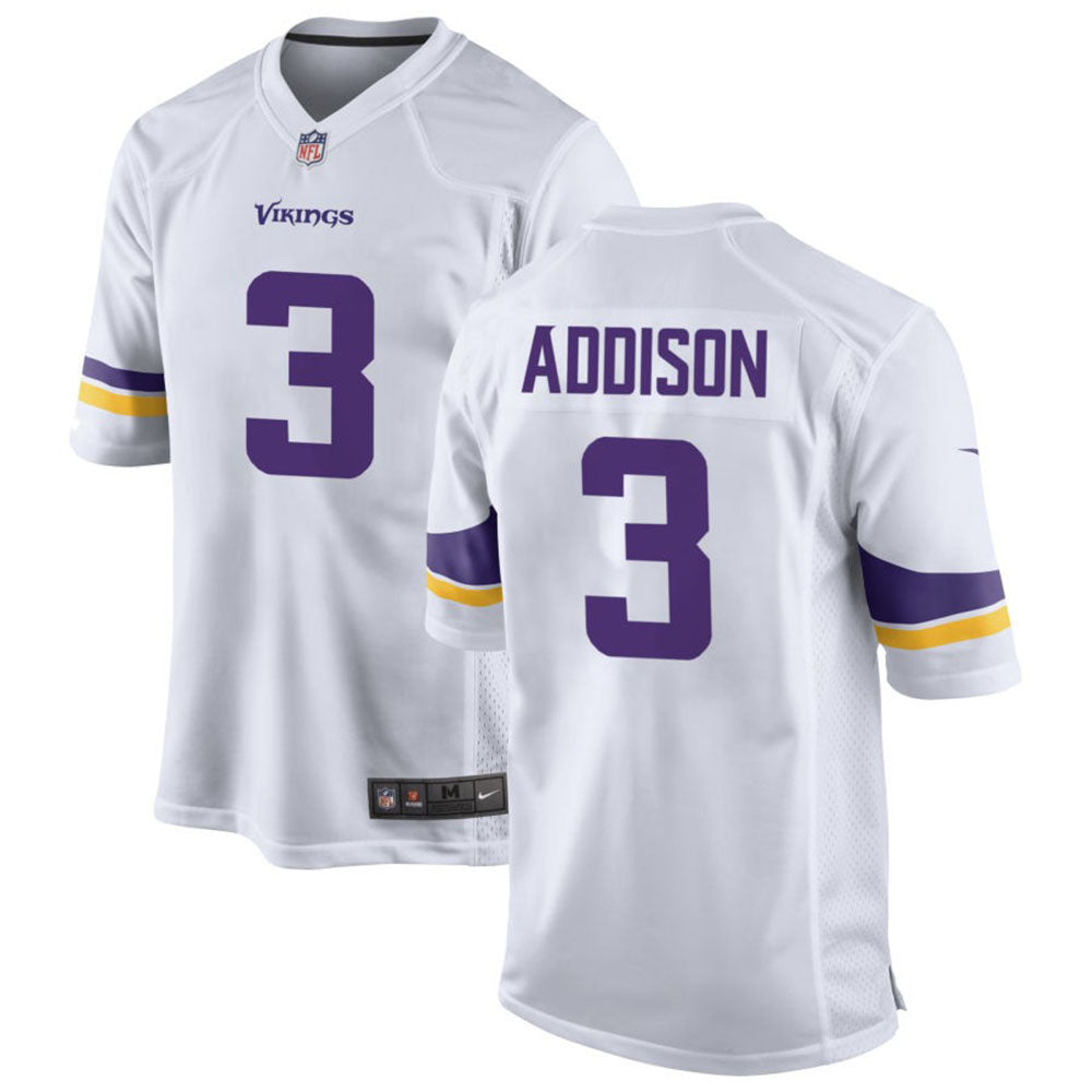 Men's Minnesota Vikings Jordan Addison Game Jersey - White - PersonalJerseys