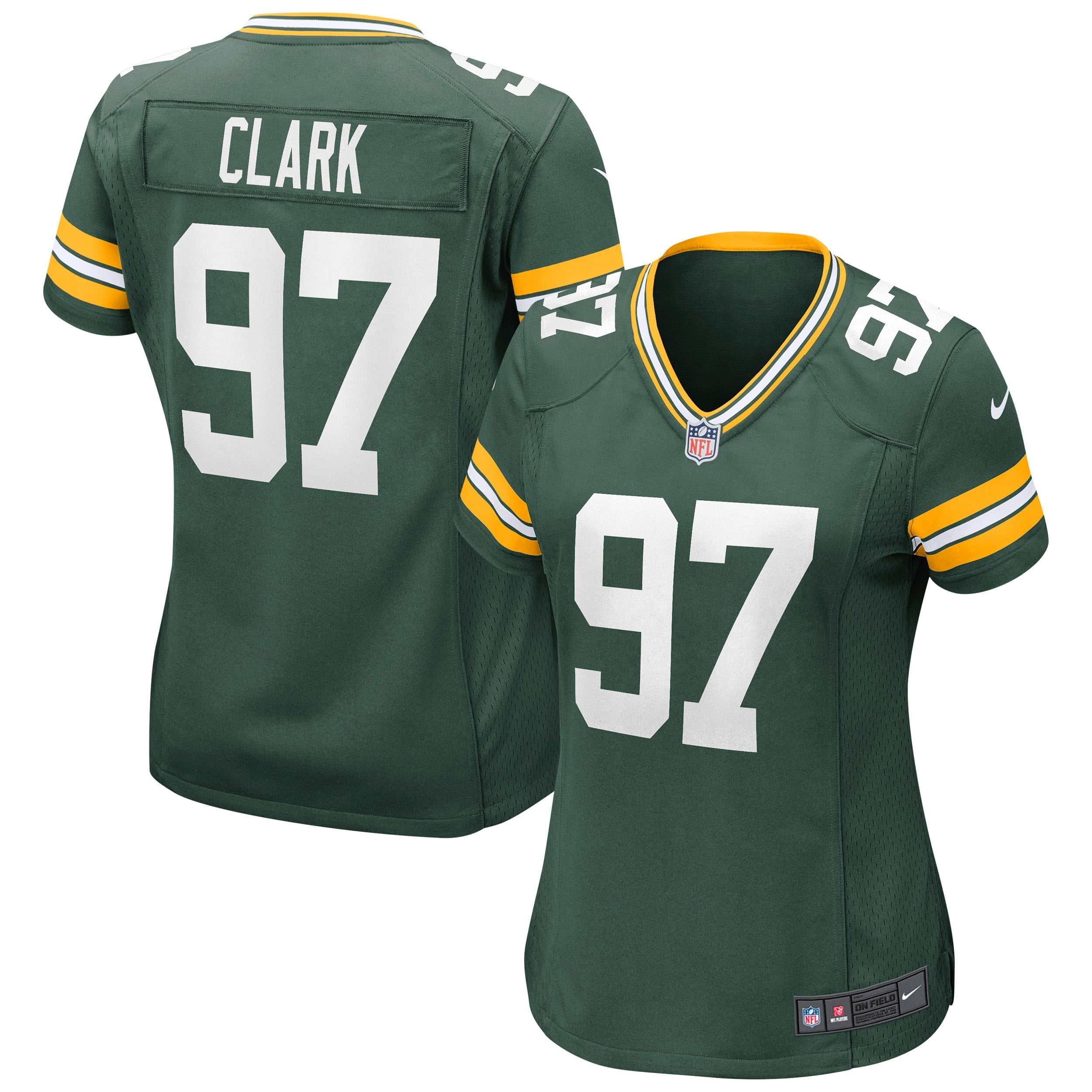 Women's Nike Kenny Clark Green Green Bay Packers Game Jersey - PersonalJerseys