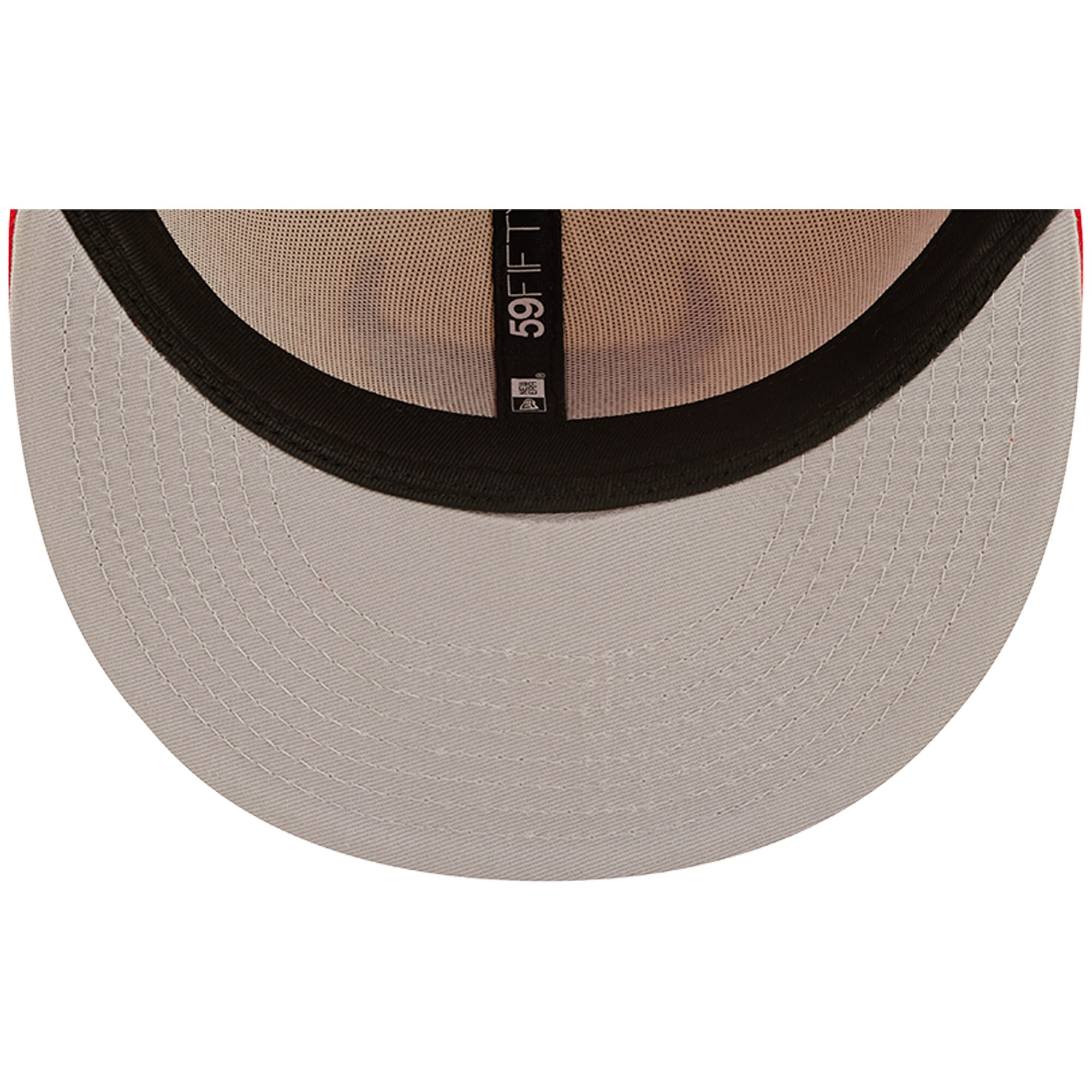 Chicago Bulls New Era Cork Two-Tone 59FIFTY Fitted Hat - Cream/Red - PersonalJerseys