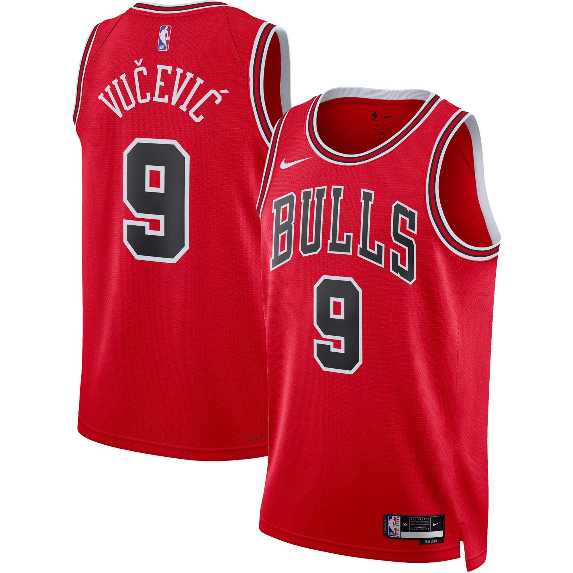 Nikola Vucevic Chicago Bulls Nike Unisex Swingman Jersey - Association Edition - Red - PersonalJerseys