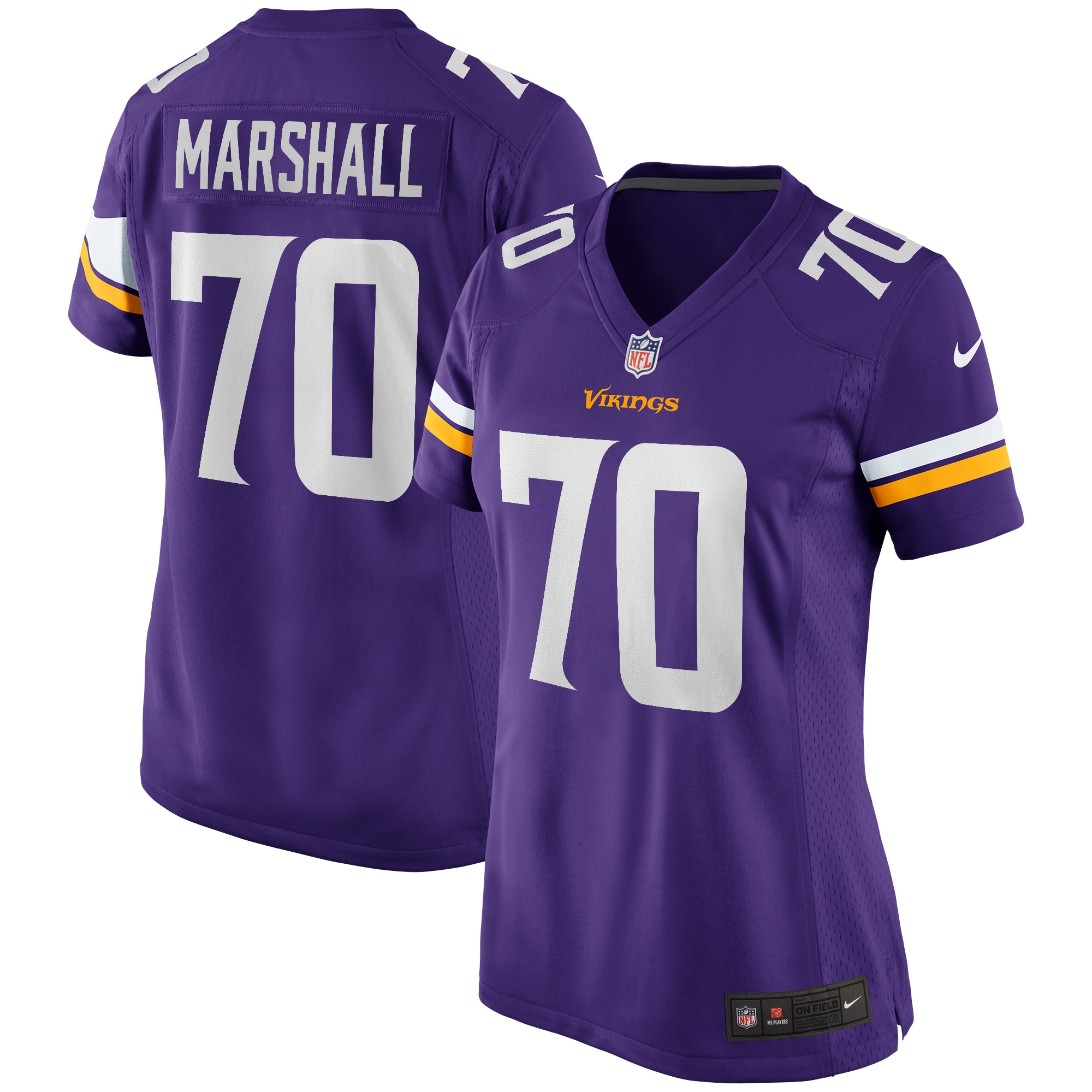 Jim Marshall Minnesota Vikings Nike Women's Game Retired Player Jersey - Purple - PersonalJerseys
