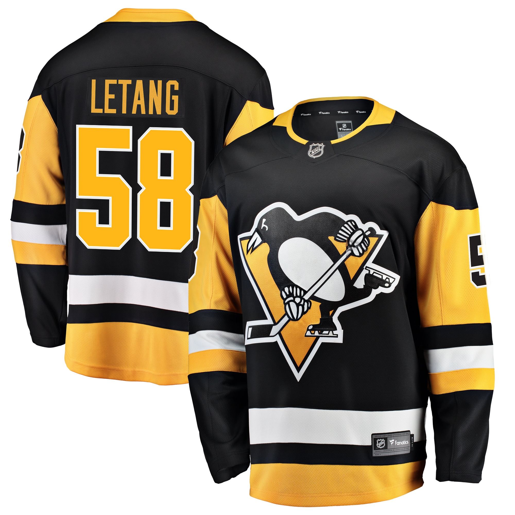 Kris Letang Pittsburgh Penguins Fanatics Branded Breakaway Player Jersey - Black - PersonalJerseys