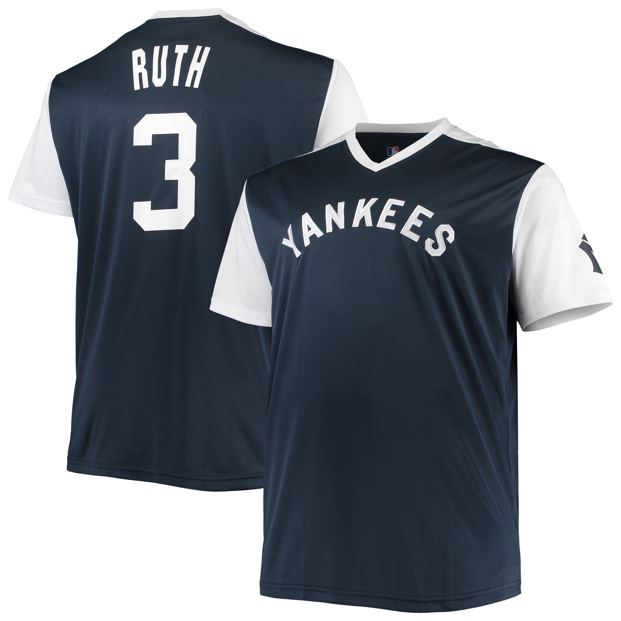 Babe Ruth New York Yankees Cooperstown Collection Replica Player Jersey - Navy/White - PersonalJerseys