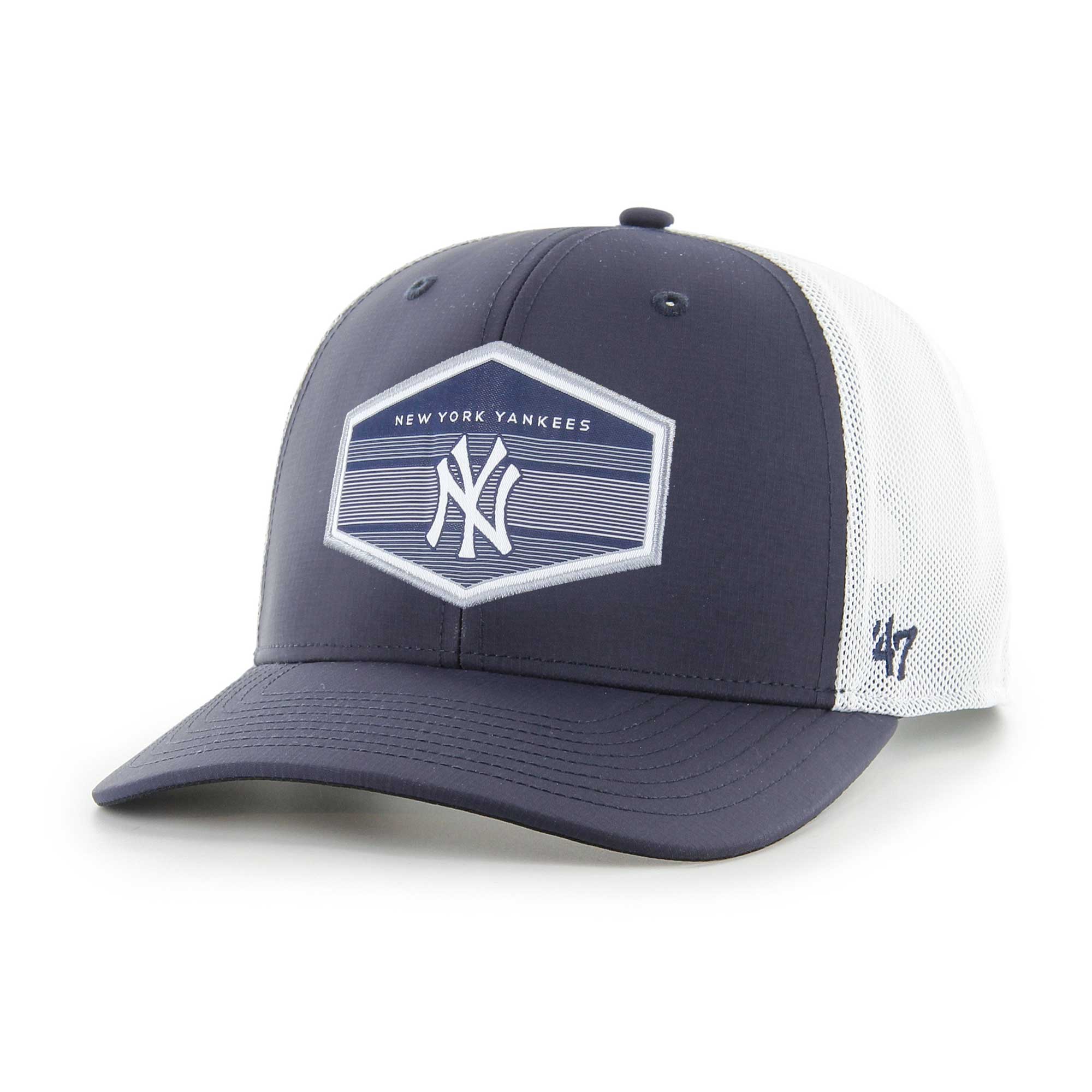New York Yankees '47 Burgess Trucker Snapback Hat - Navy/White - PersonalJerseys