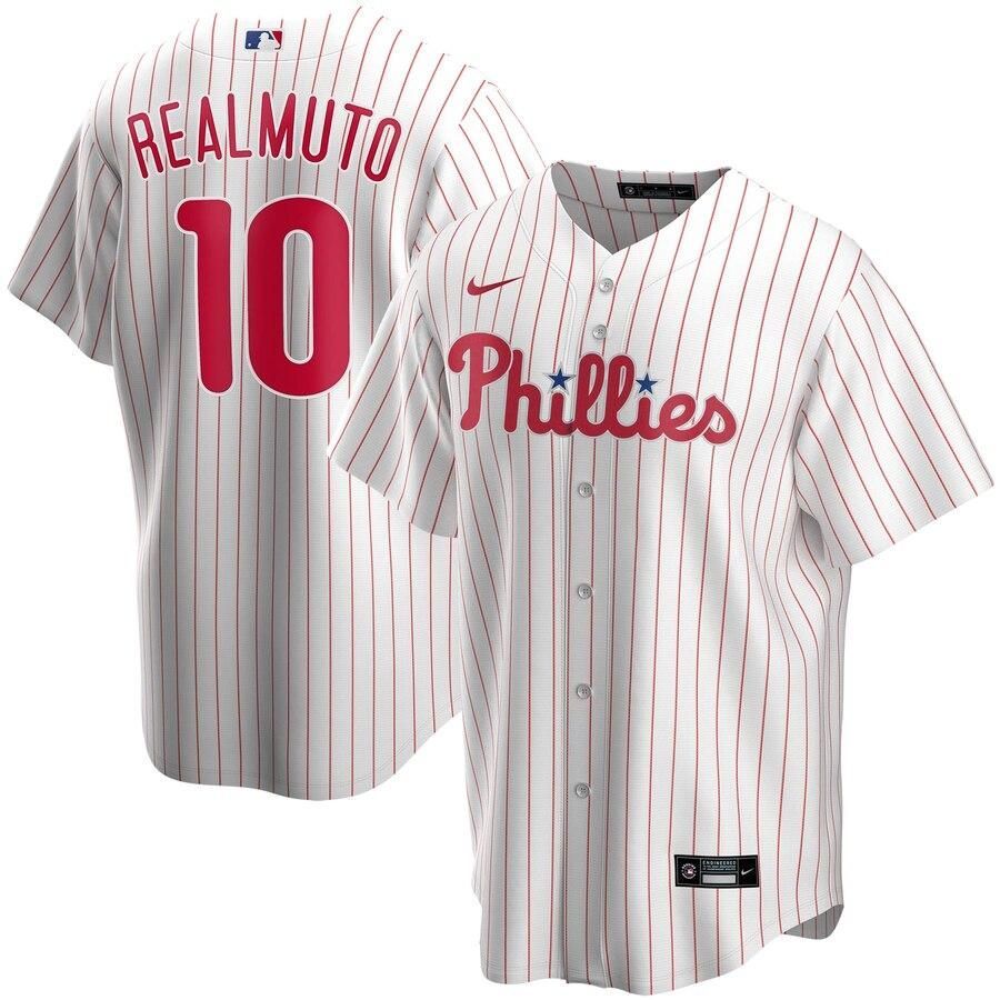 JT Realmuto Philadelphia Phillies Home 2020 Player Jersey – White - Friend Lounge Store - Shop for All Things Jerseys Sports - PersonalJerseys