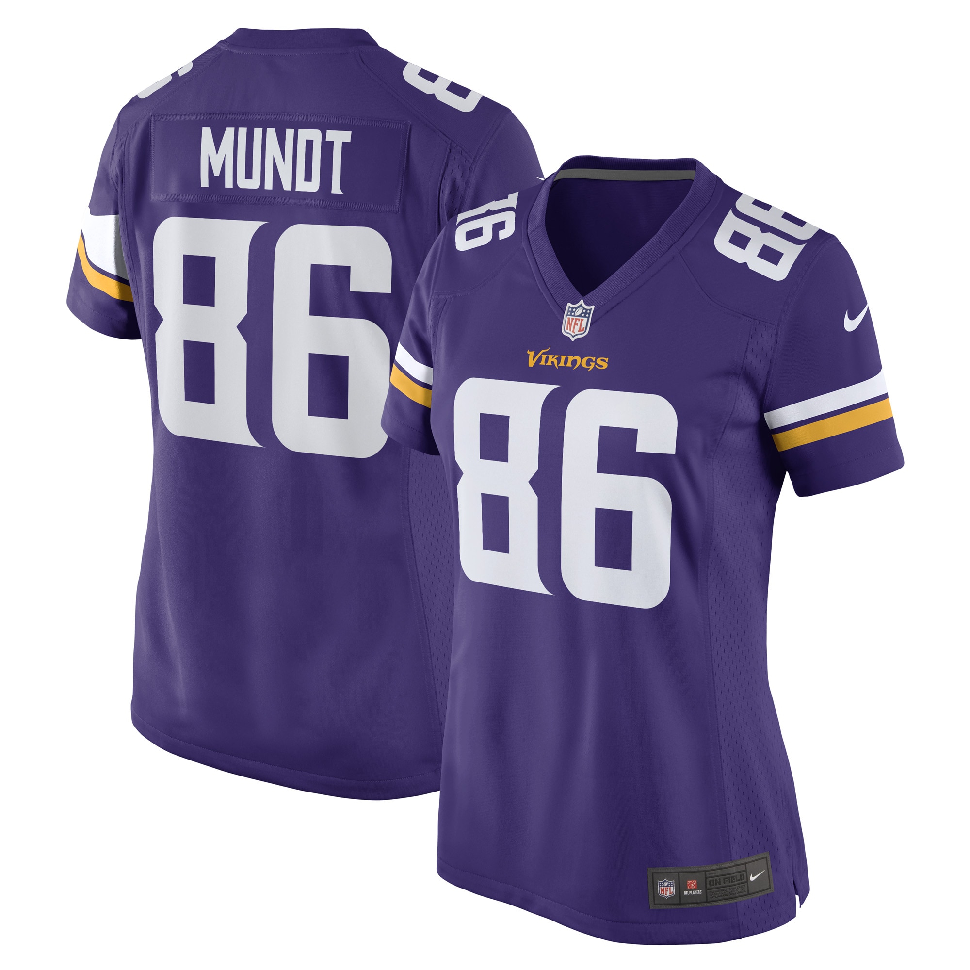 Johnny Mundt Minnesota Vikings Nike Women's Game Player Jersey - Purple - PersonalJerseys
