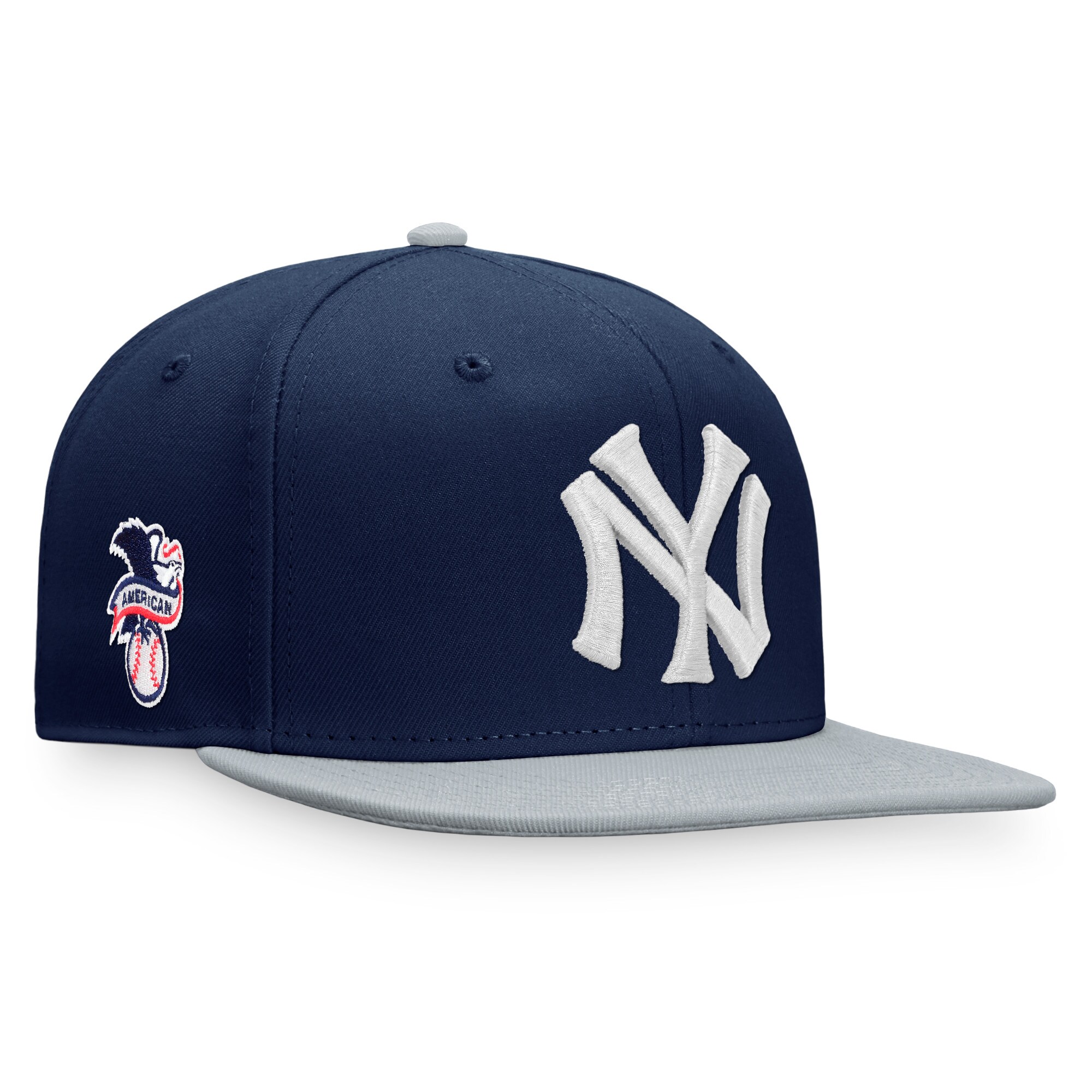 New York Yankees Fanatics Branded Fundamental Two-Tone Snapback Hat - Navy/Gray - PersonalJerseys