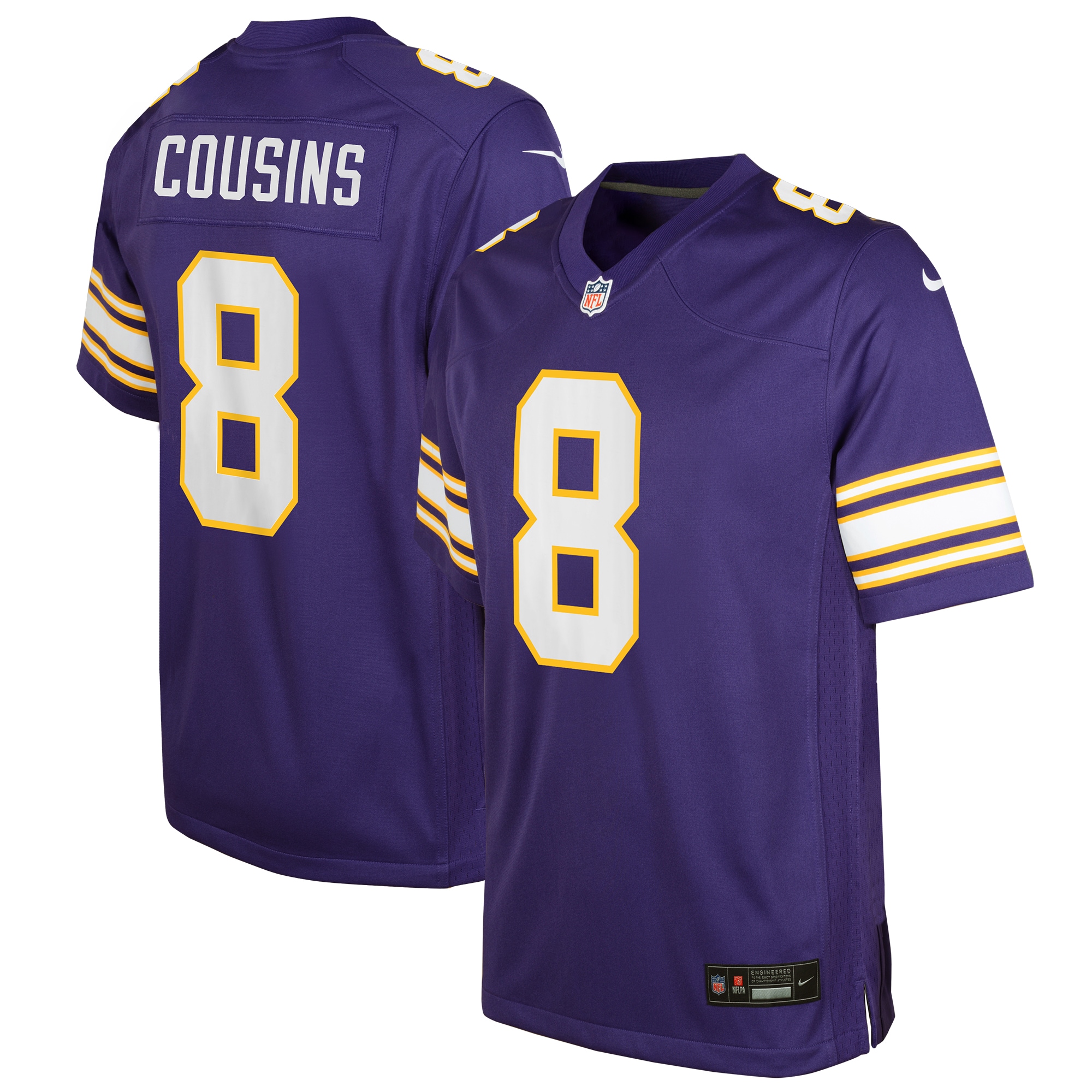 Kirk Cousins Minnesota Vikings Nike Youth Game Jersey - Purple - PersonalJerseys