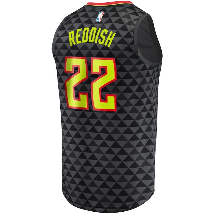 Cam Reddish Atlanta Hawks Branded Fast Break Jersey Black - Icon Edition - Friend Lounge Store - Shop for All Things Jerseys Sports - PersonalJerseys