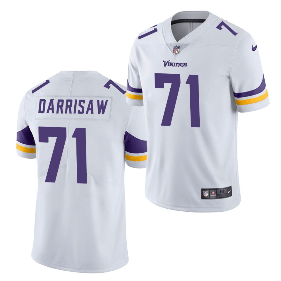 Christian Darrisaw Minnesota Vikings 2021 NFL Draft Vapor Limited Jersey - White - Friend Lounge Store - Shop for All Things Jerseys Sports - PersonalJerseys