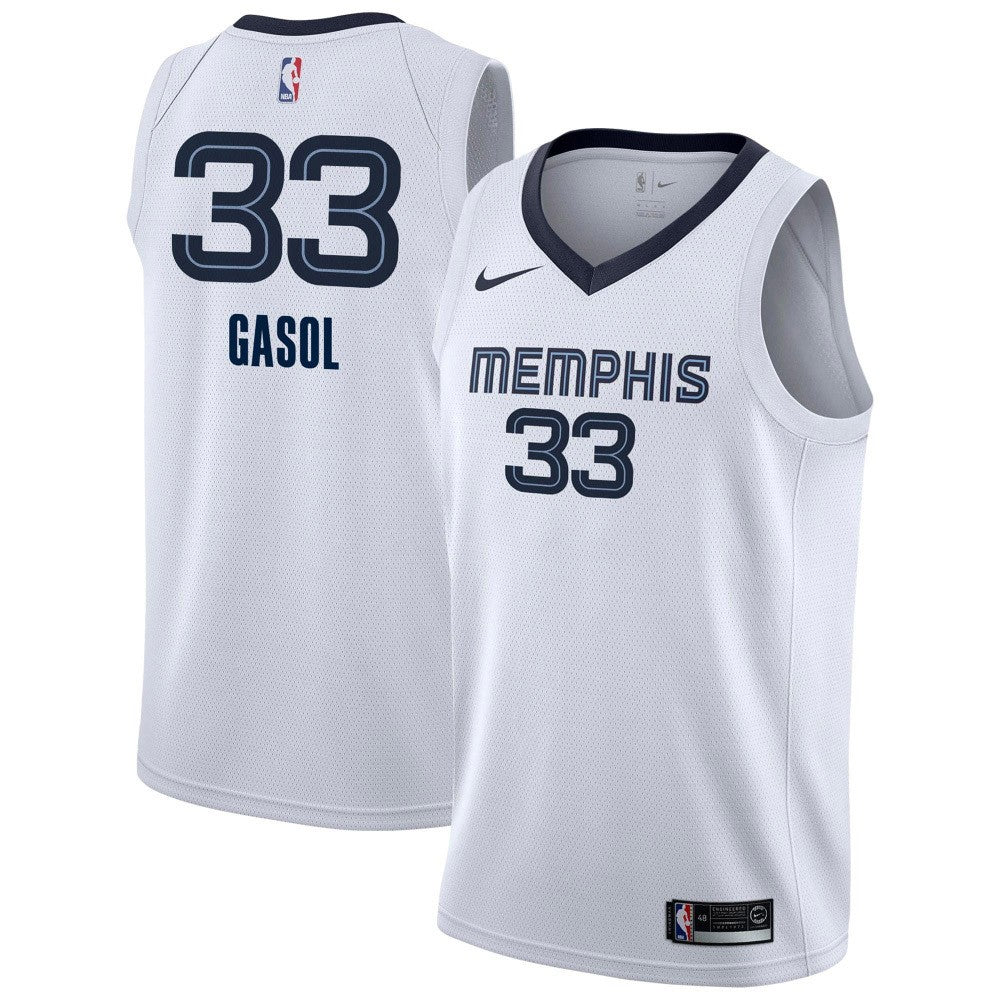 Men's Memphis Grizzlies Marc Gasol Association Jersey - White - Sports Wear Jersey - PersonalJerseys
