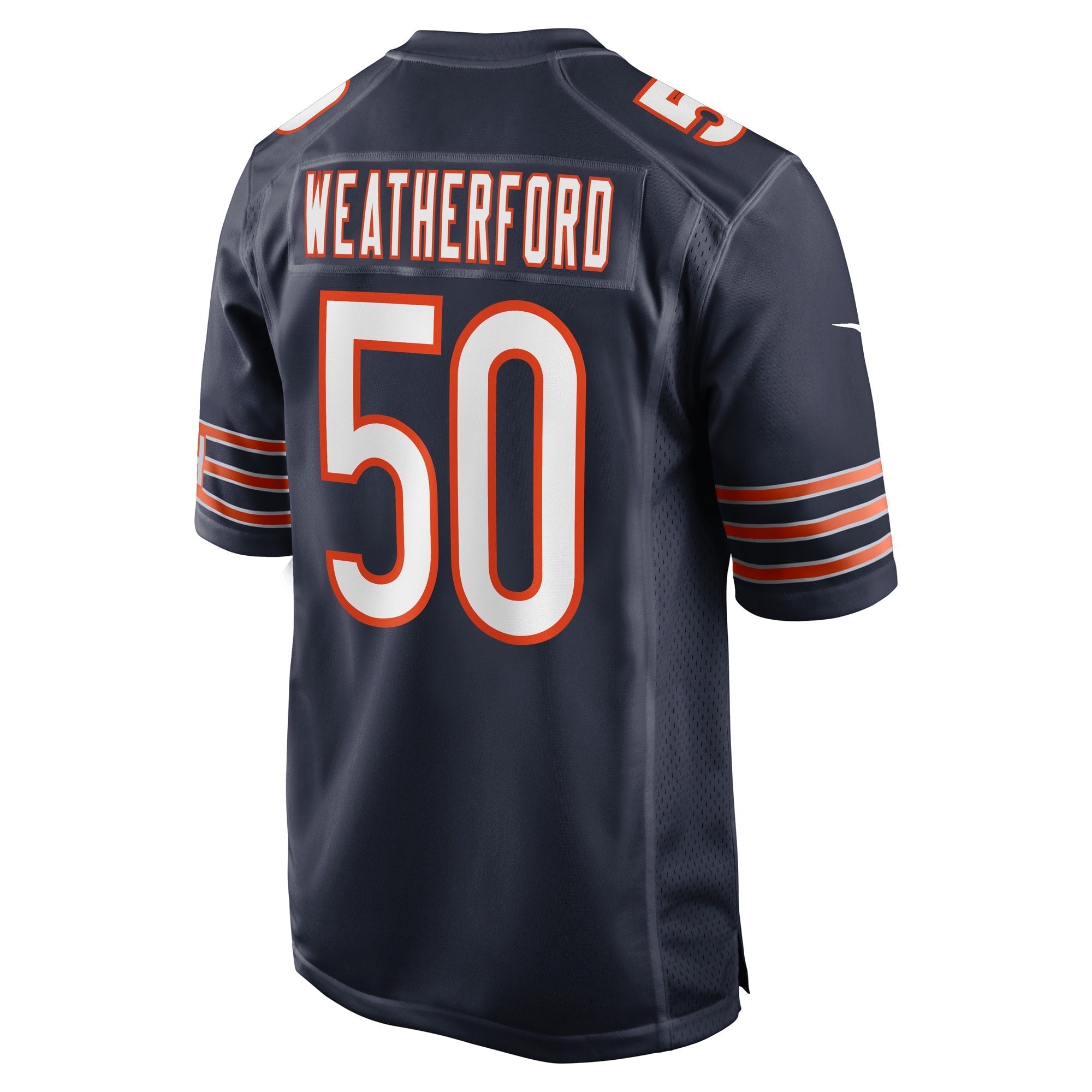 Men's Nike Sterling Weatherford Navy Chicago Bears Game Player Jersey - PersonalJerseys