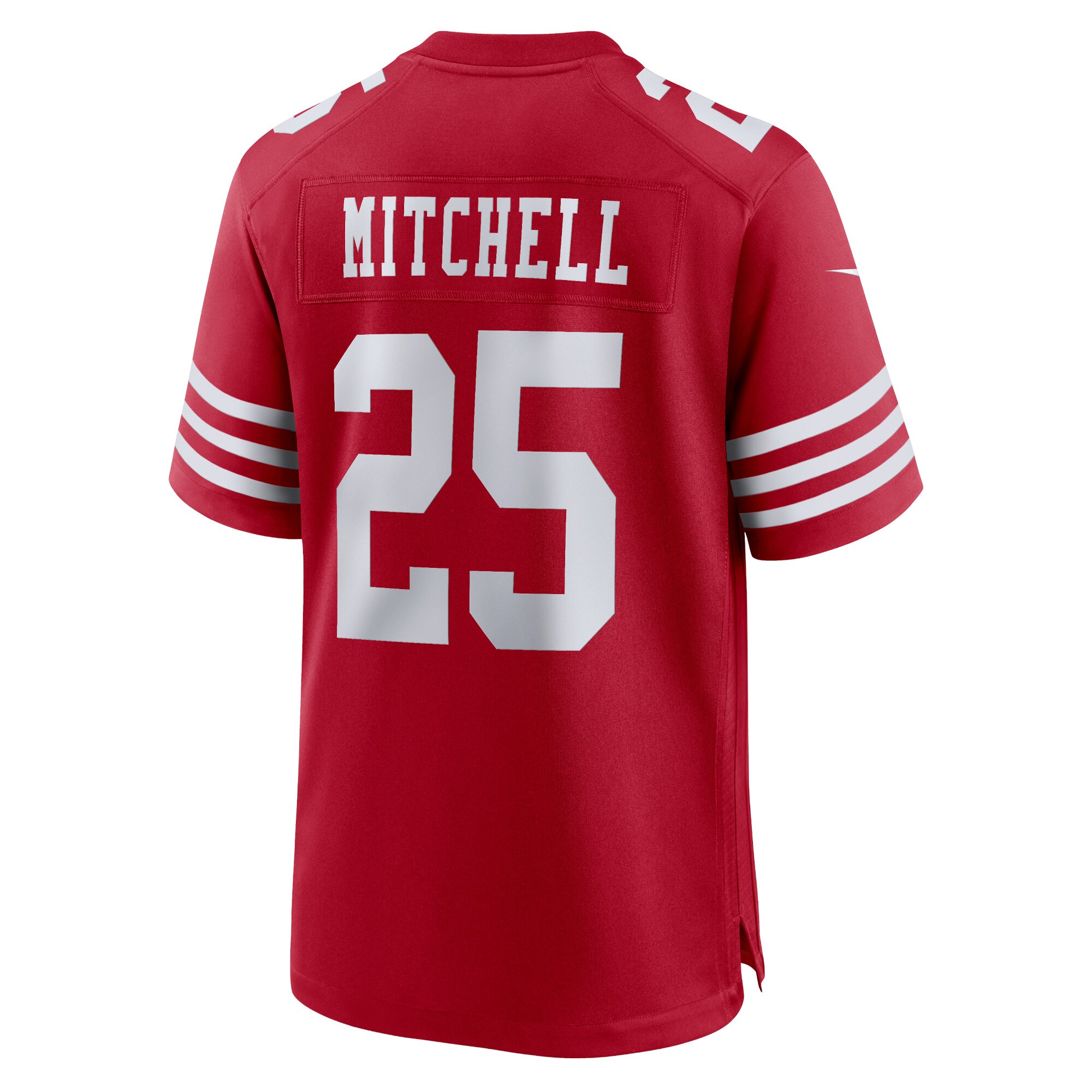 Elijah Mitchell San Francisco 49ers Nike Team Player Game Jersey - Scarlet - PersonalJerseys