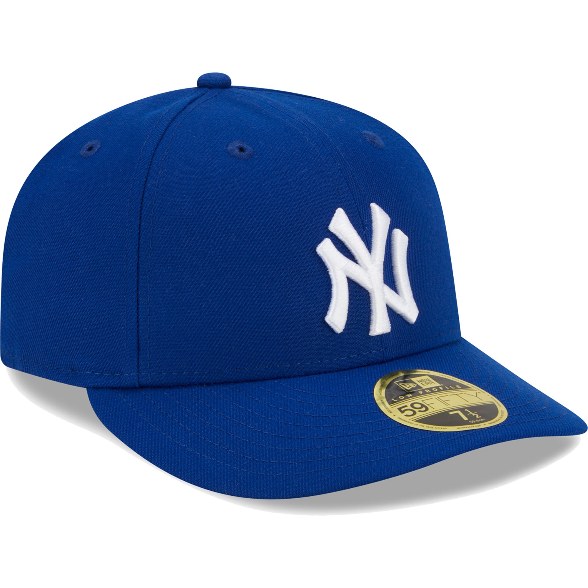 New York Yankees New Era White Logo Low Profile 59FIFTY Fitted Hat - Royal - PersonalJerseys