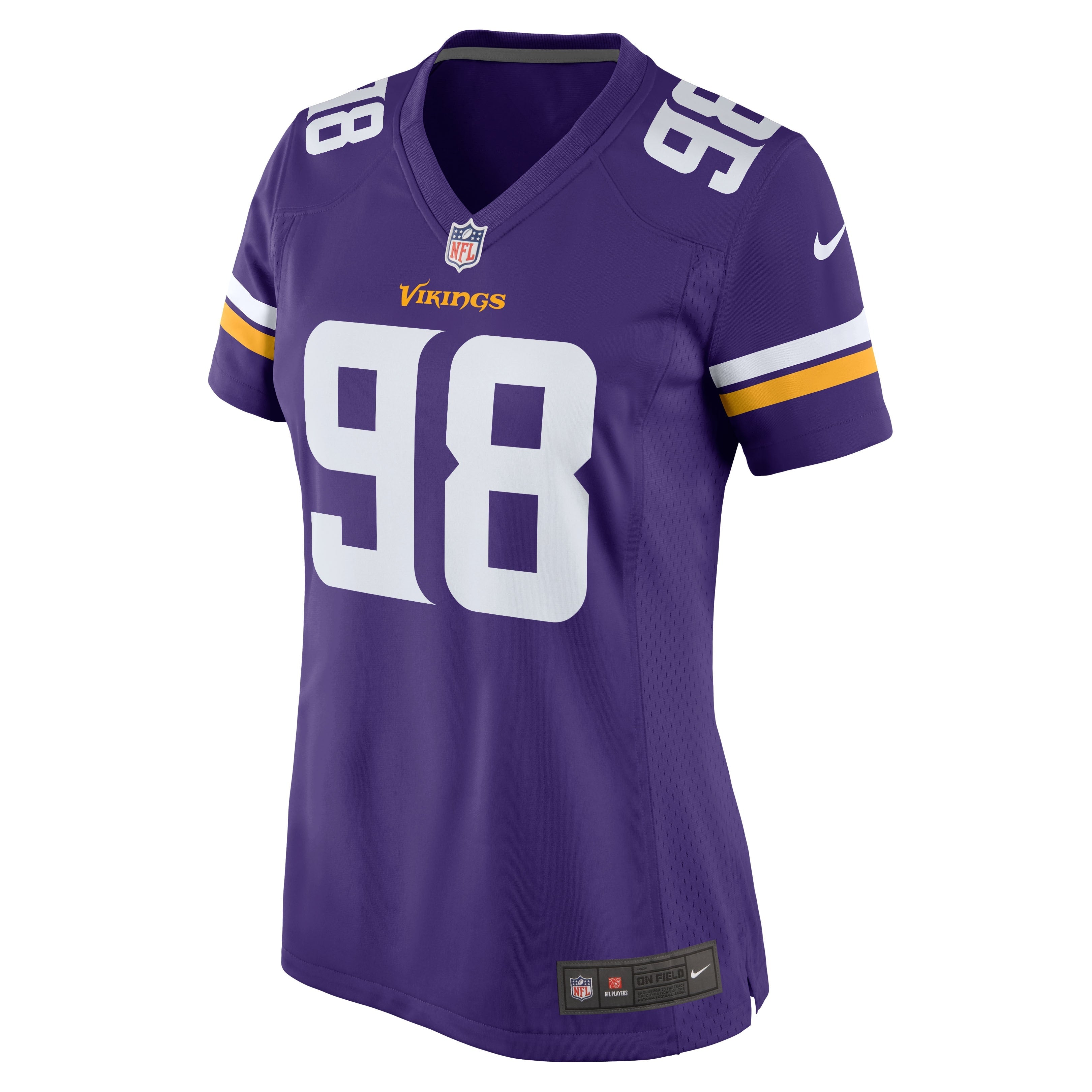 Women's Nike D.J. Wonnum Purple Minnesota Vikings Team Game Jersey - PersonalJerseys