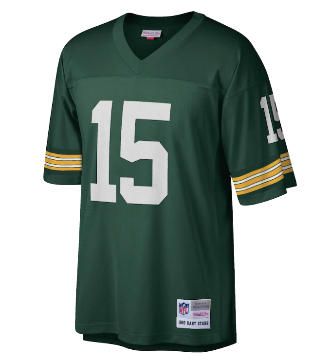 Men's Green Bay Packers Bart Starr Mitchell & Ness Green Legacy Replica Jersey - PersonalJerseys
