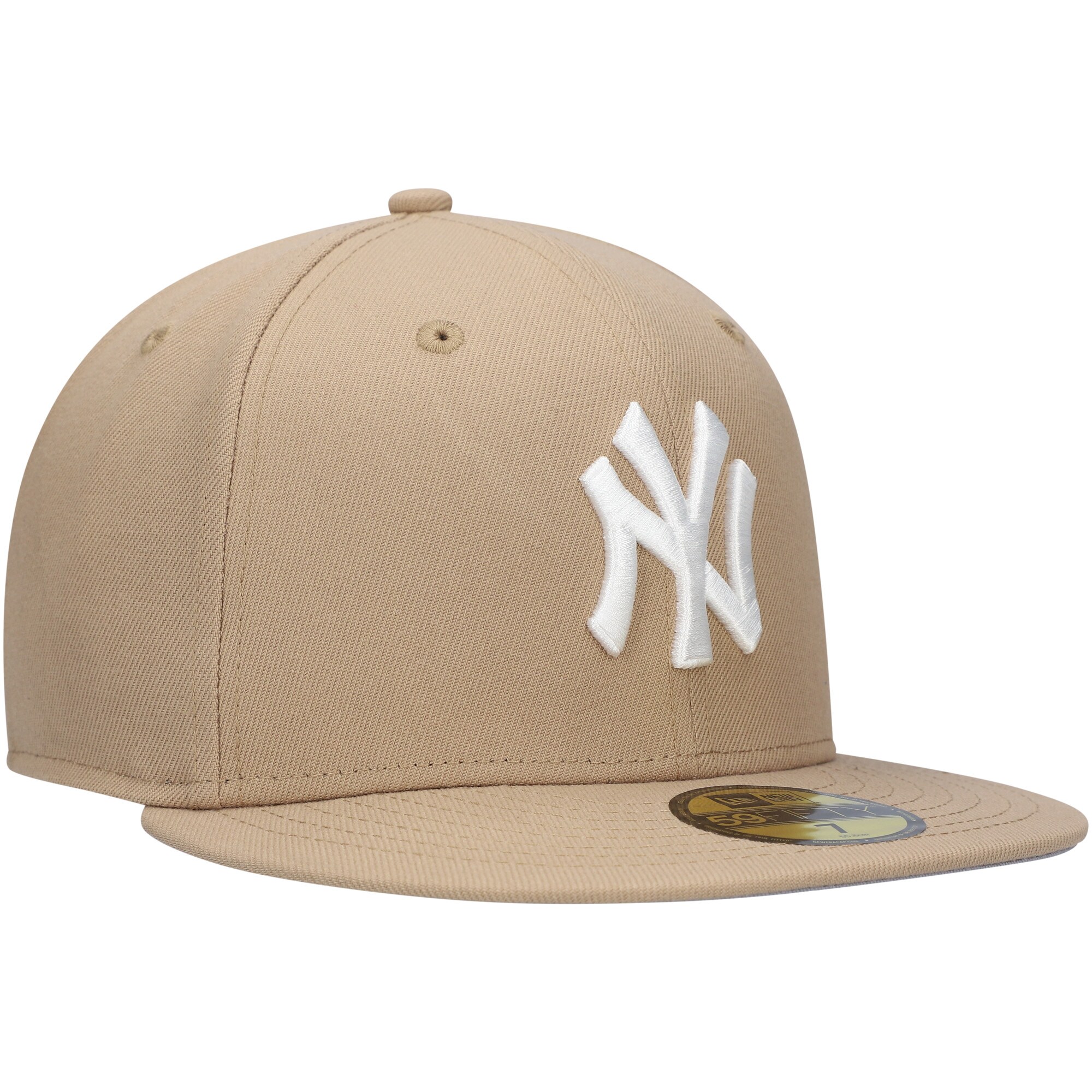 New York Yankees New Era 59FIFTY Fitted Hat - Khaki - PersonalJerseys