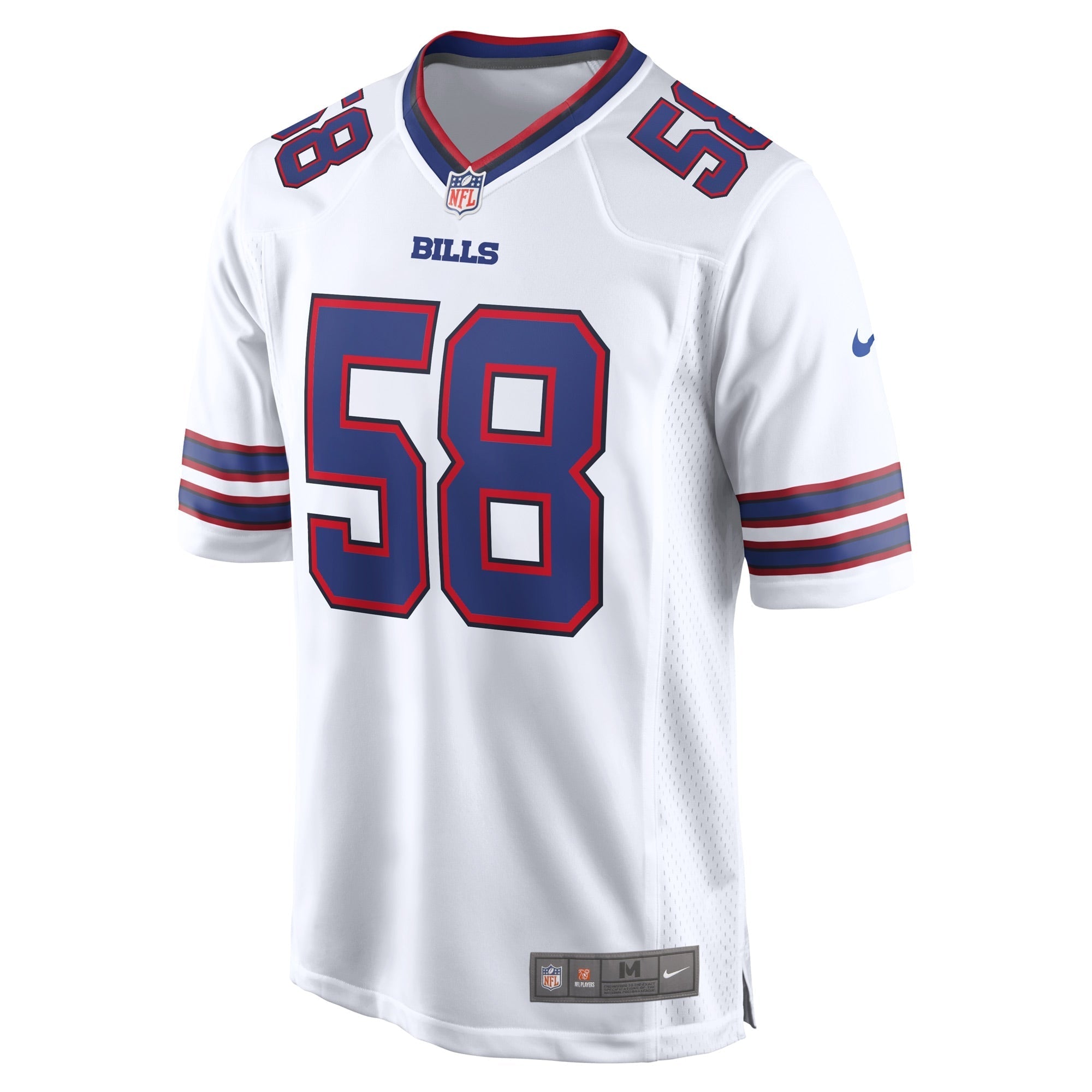 Men's Nike Matt Milano White Buffalo Bills Away Game Player Jersey - PersonalJerseys