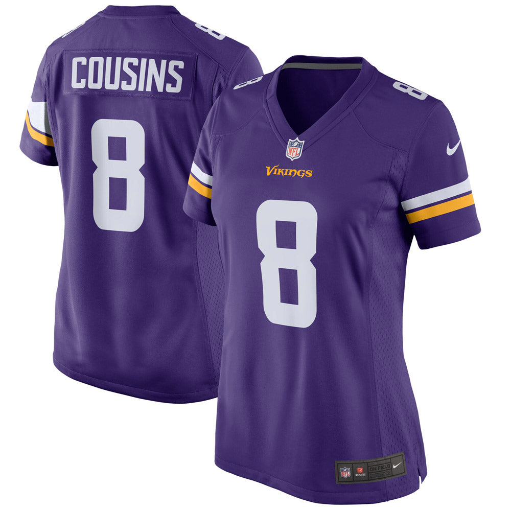 Women's Minnesota Vikings Kirk Cousins Game Player Jersey Purple - Sports Wear Jersey - PersonalJerseys