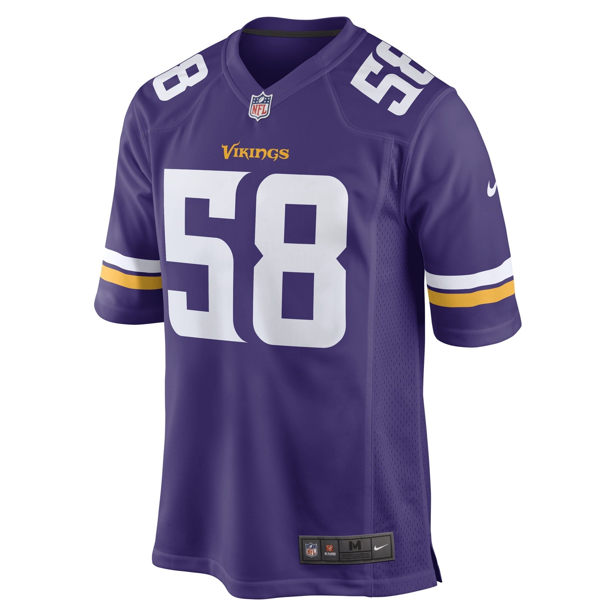 Men's Nike Jordans Hicks Purple Minnesota Vikings Game Player Jersey - PersonalJerseys
