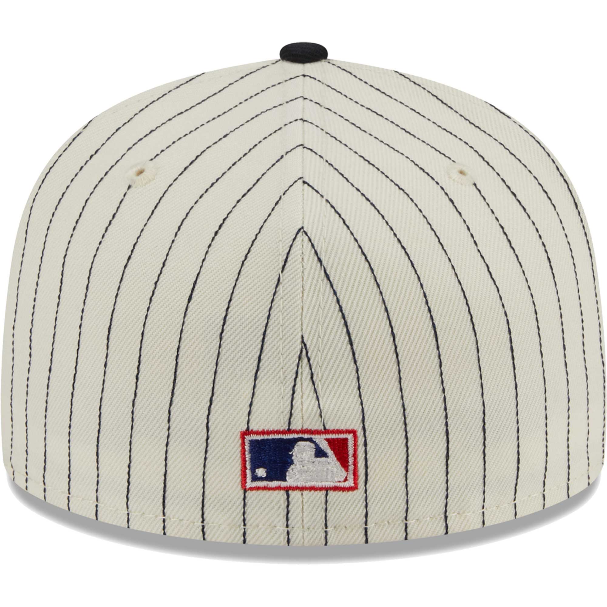New York Yankees New Era  Retro Jersey Script 59FIFTY Fitted Hat - White - PersonalJerseys