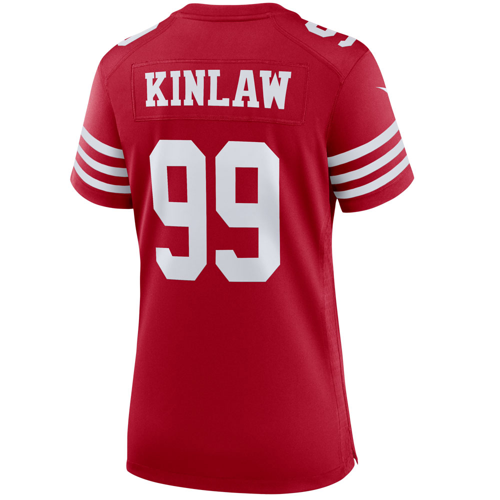 San Francisco 49ers Javon Kinlaw Scarlet Team Player Game Jersey for Youth Women Men - Friend Lounge Store - Shop for All Things Jerseys Sports - PersonalJerseys