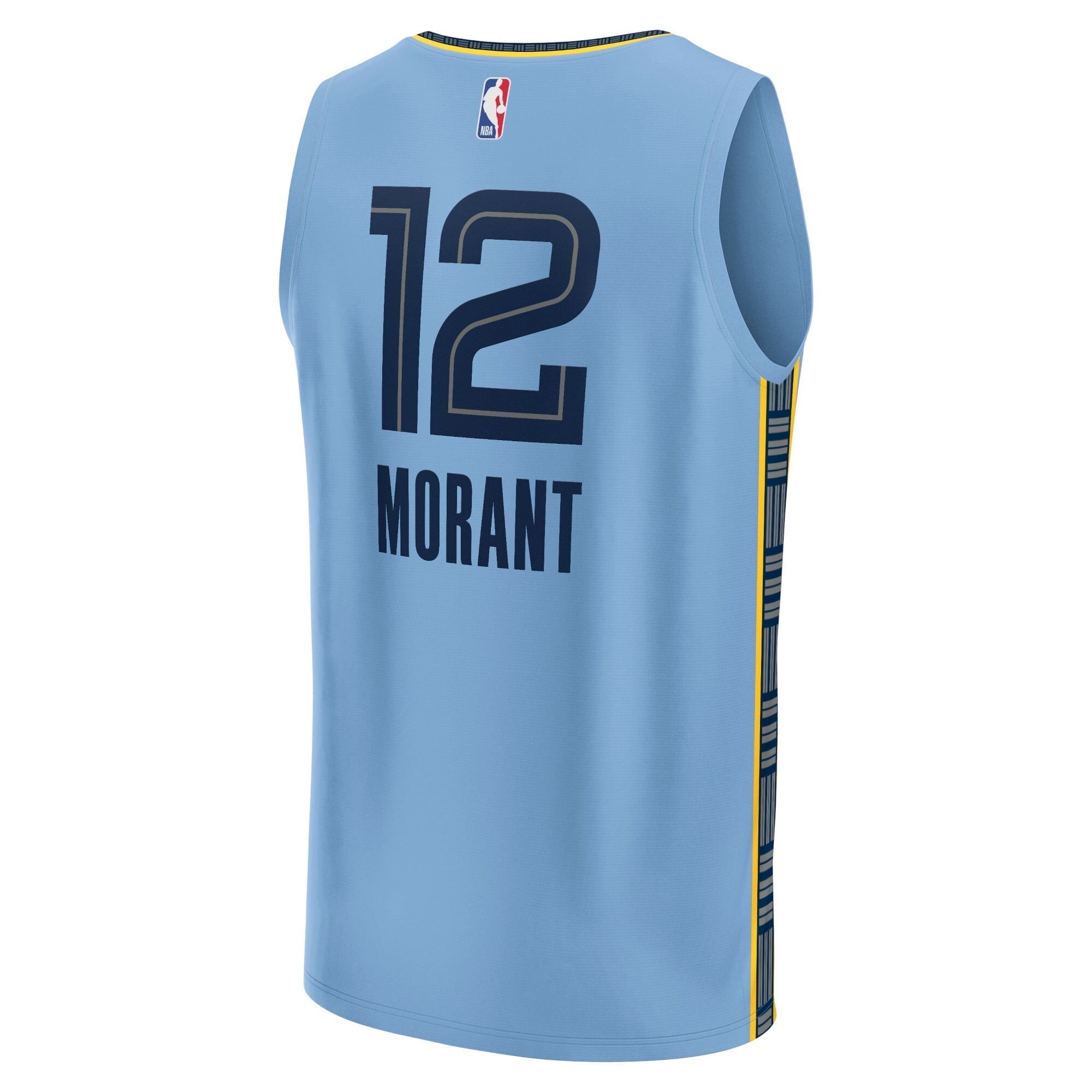 Men's Fanatics Branded Ja Morant Light Blue Memphis Grizzlies Fast Break Replica Player Jersey - Statement Edition - PersonalJerseys