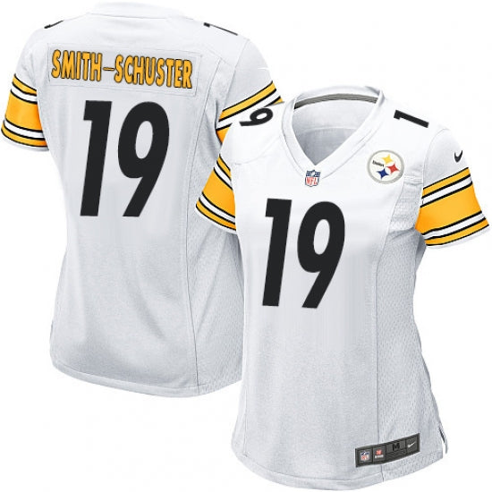 Women's Pittsburgh Steelers JuJu Smith-Schuster Game Jersey White - PersonalJerseys