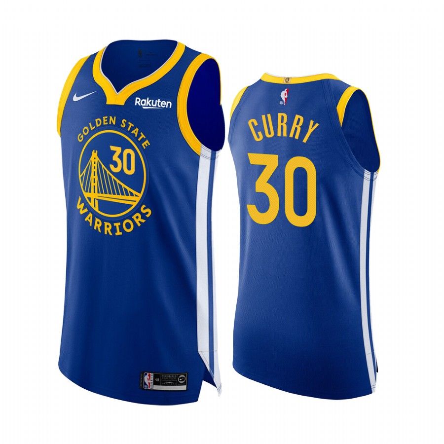 Golden State Warriors Stephen Curry Royal Icon Edition Finished Badge Jersey - Friend Lounge Store - Shop for All Things Jerseys Sports - PersonalJerseys
