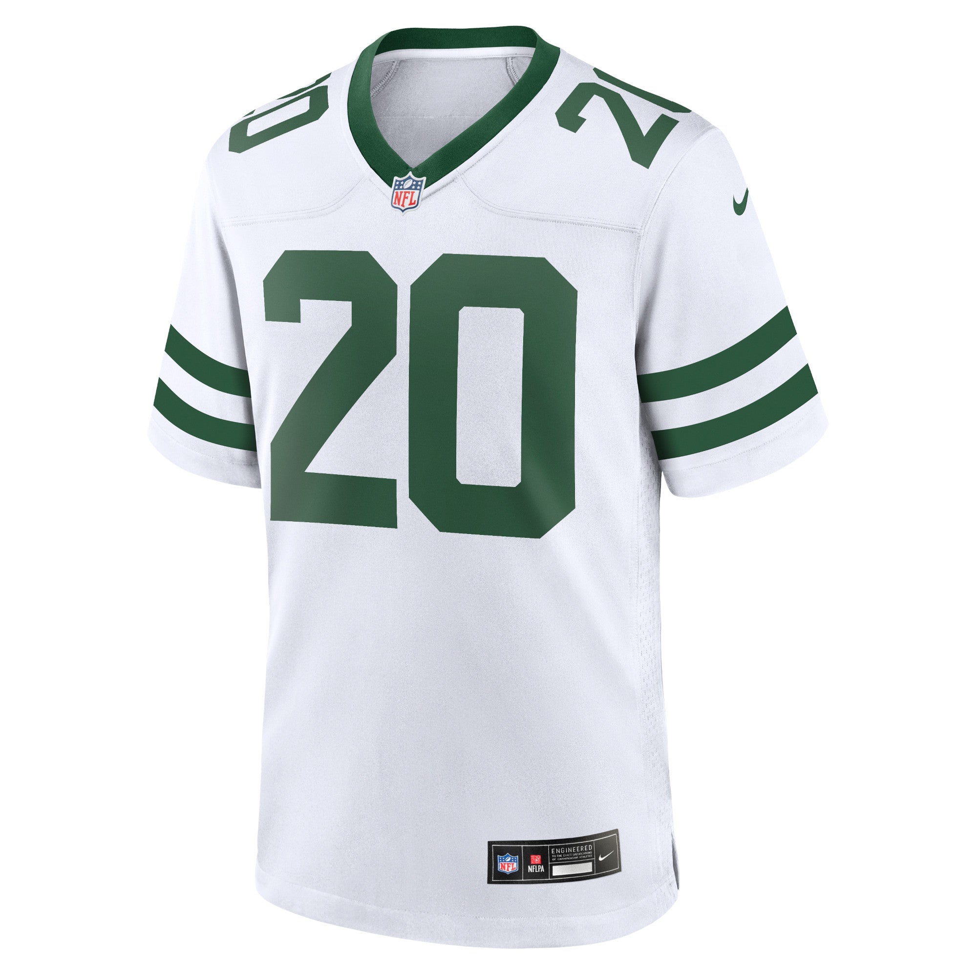 Men's Nike Breece Hall White New York Jets Legacy Player Game Jersey - PersonalJerseys